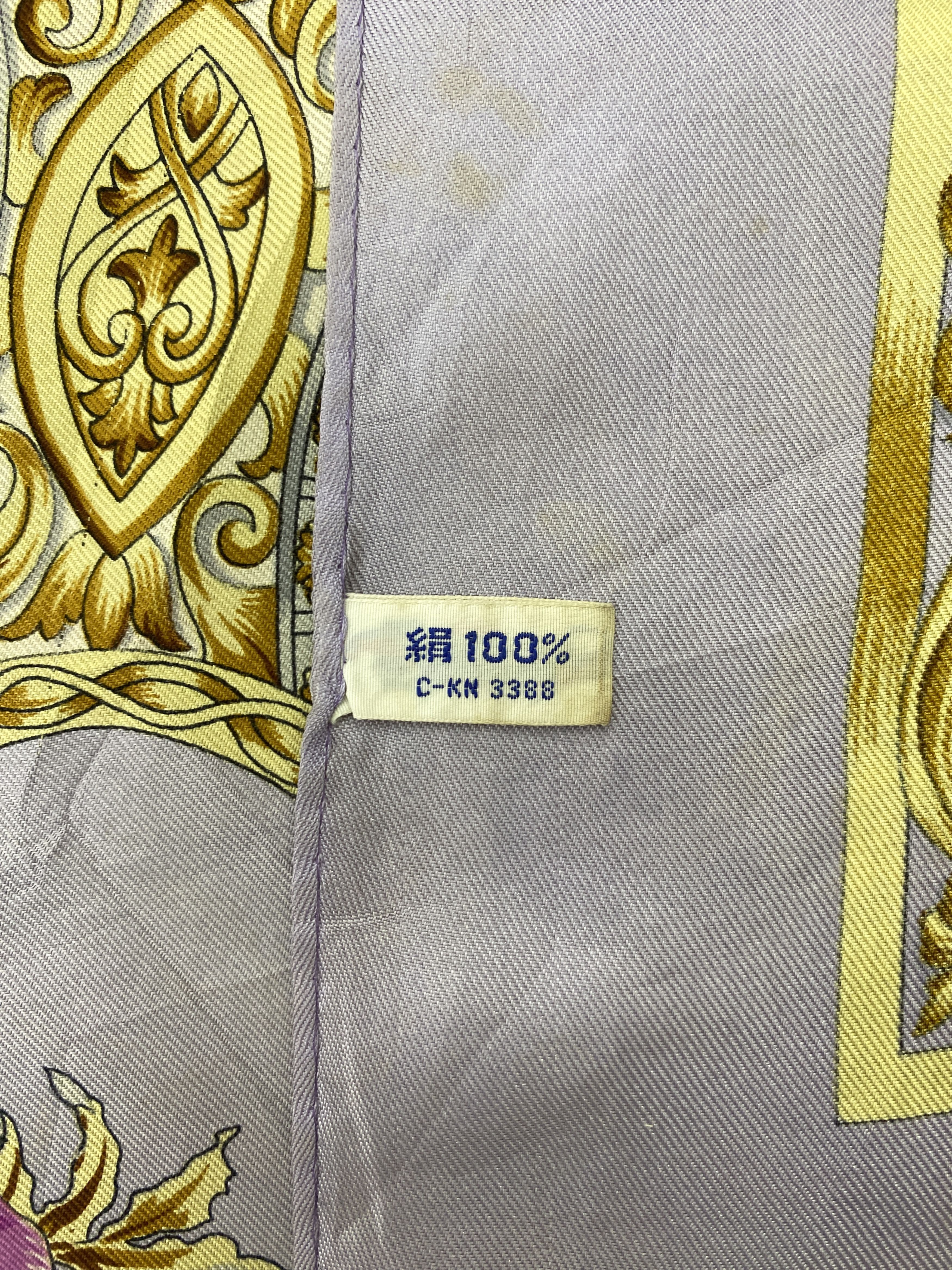 Japanese Brand Vintage Japanese Brand Floral Silk Scarf SN0166 Size ONE SIZE - 4 Thumbnail