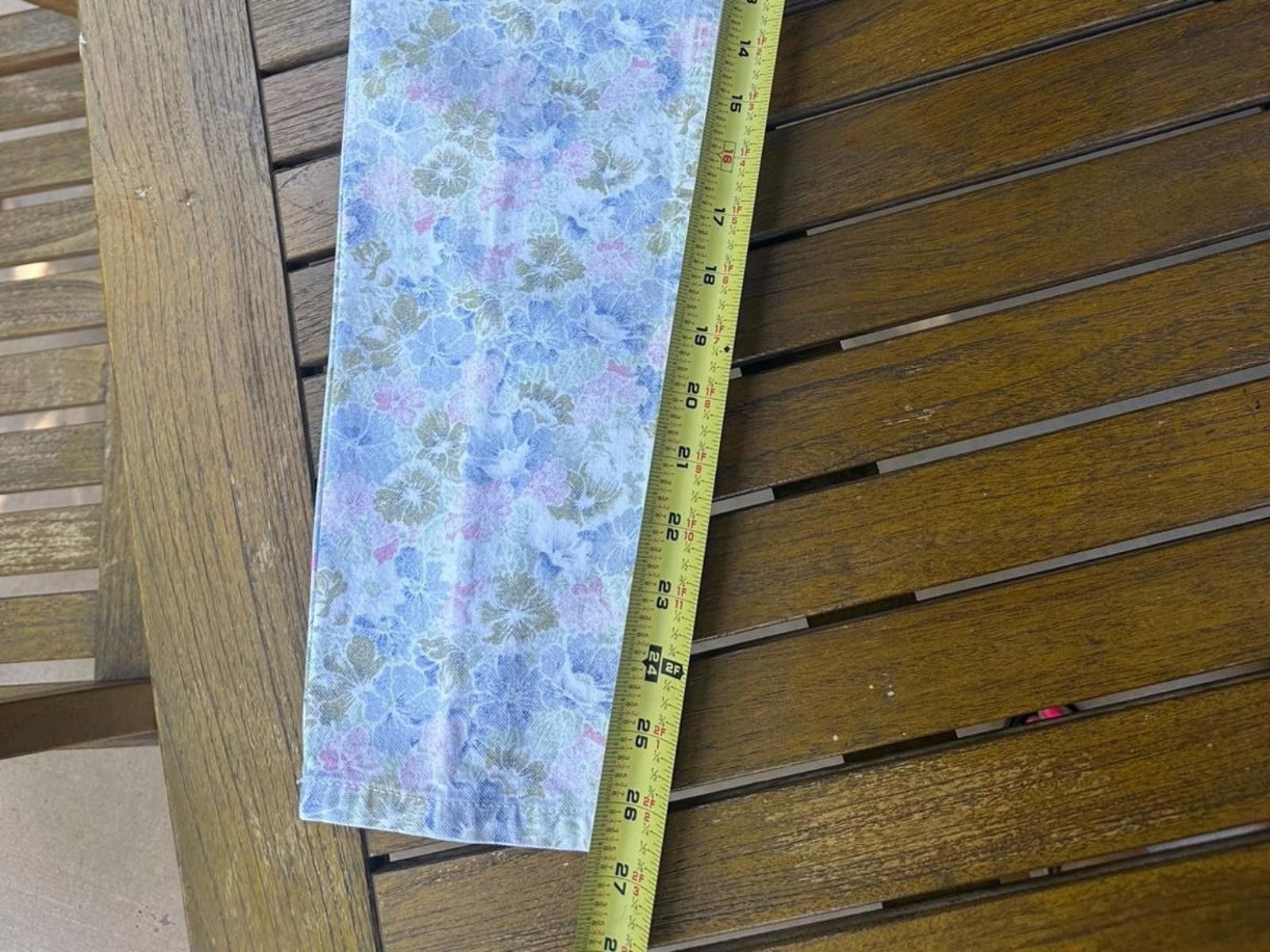 Porsche Design Vintage Porsche Design Floral Jeans 32W 80s/90s Pastel Print Size 32" / US 10 / IT 46 - 7 Thumbnail