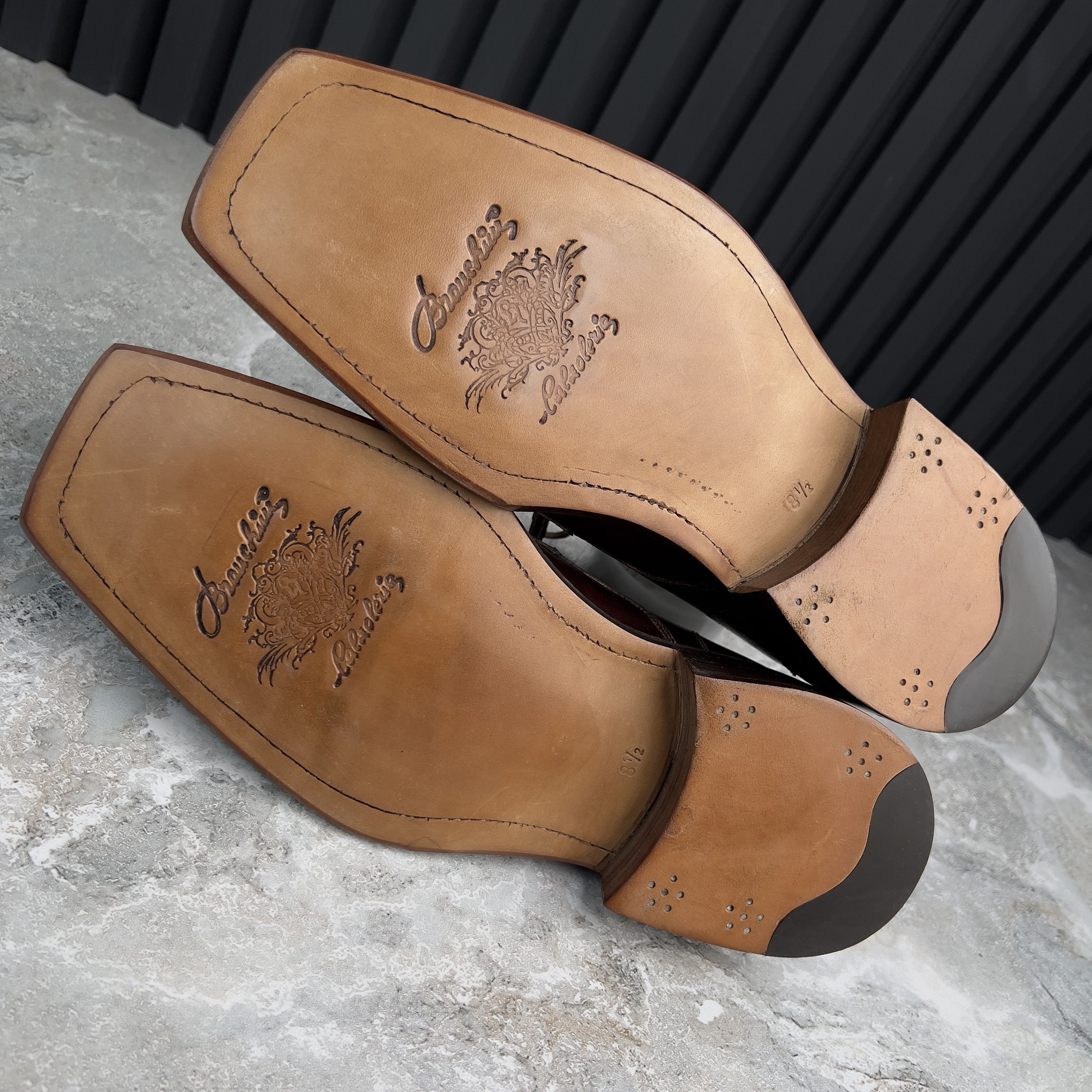 Berluti Stefano Branchini Calzoleria Brown Norvegese Cap Toe Derby Size US 9 / EU 42 - 8 Thumbnail