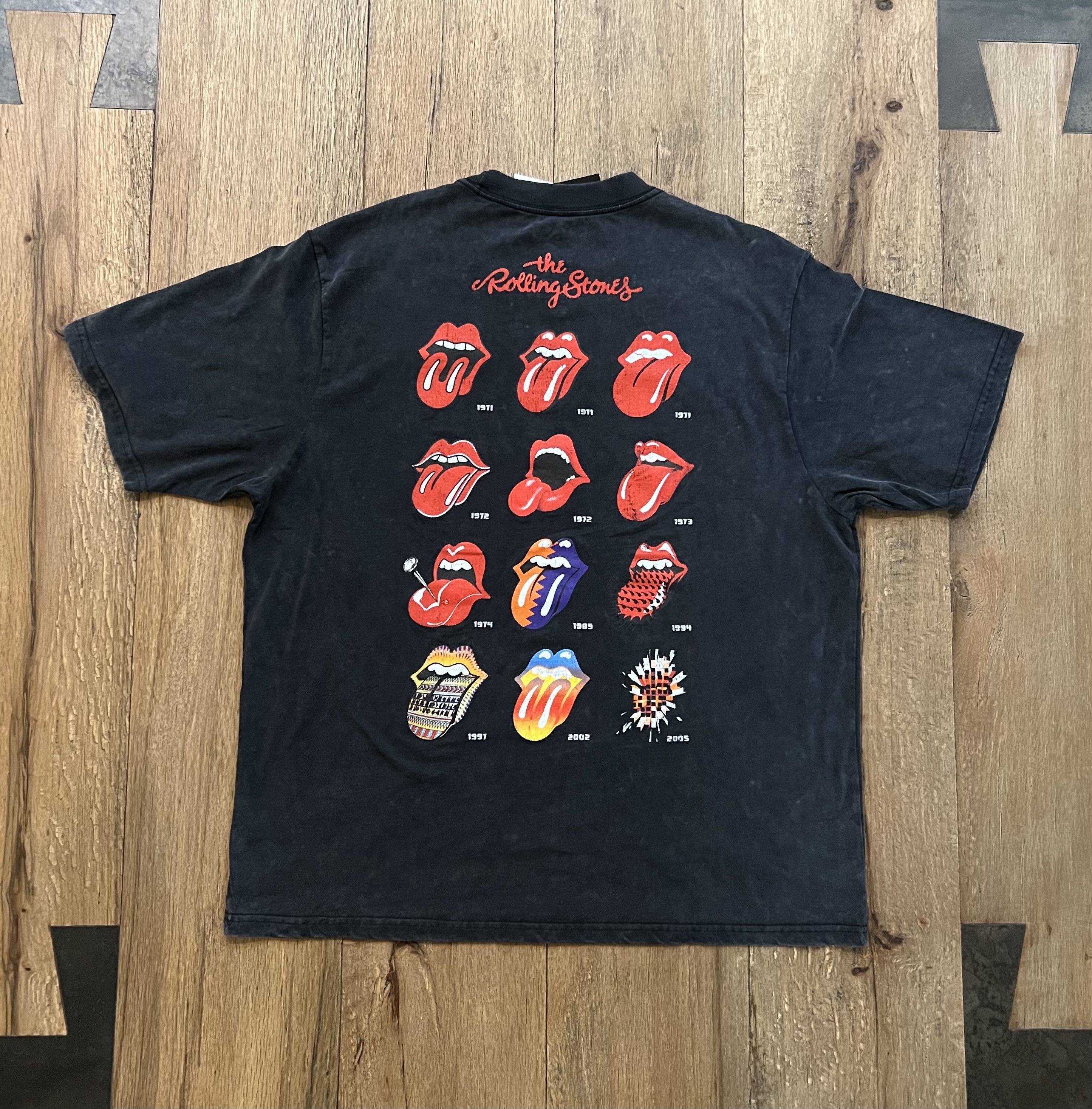 The Rolling Stones Rolling Stones Black Tee Embriodered Logo Sz L New Size US L / EU 52-54 / 3 - 4 Thumbnail