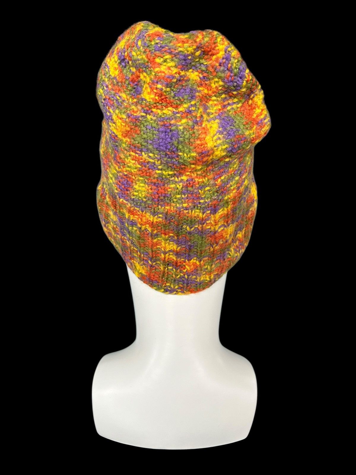 Japanese Brand × Kapital × Vintage Crochet Knitted handmade Beanie Hats Rare ☠️☠️ Size ONE SIZE - 2 Thumbnail