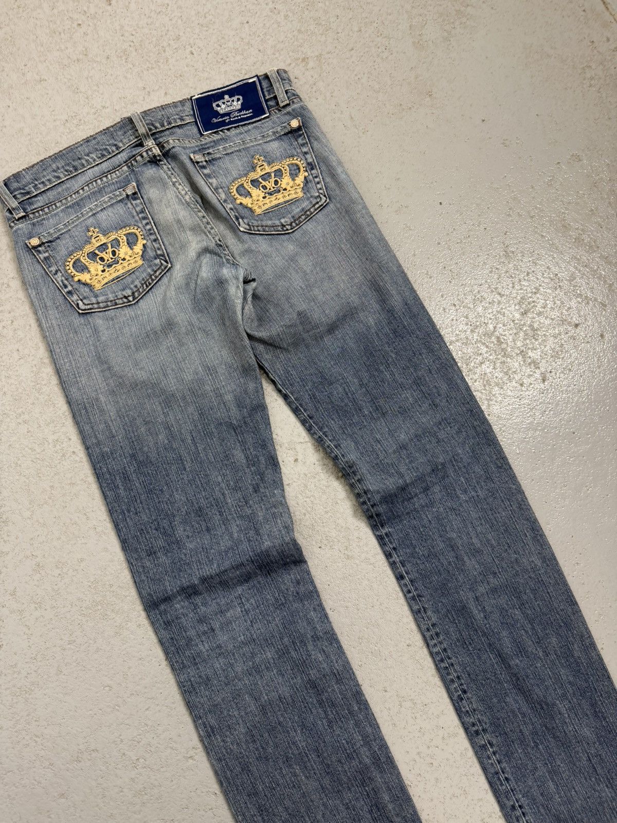 Victoria Beckham Victoria Beckham For Rock & Republic Embroidered Logo Jeans Size 27" / US 4 / IT 40 - 3 Thumbnail