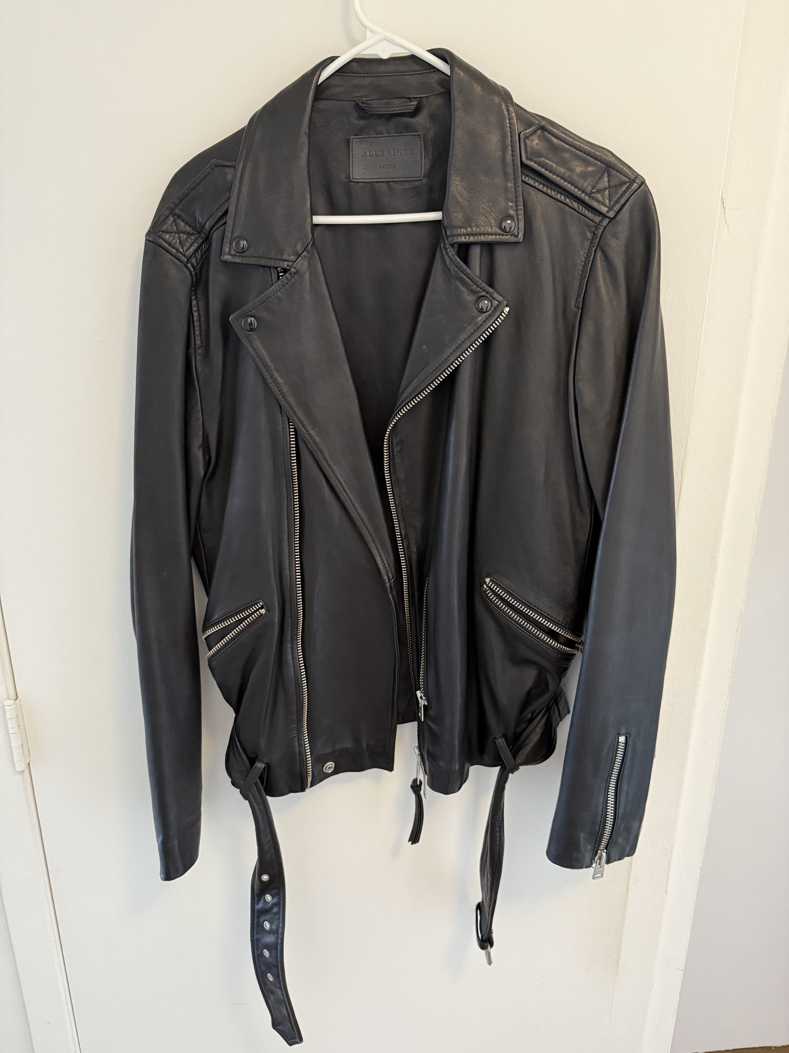新品ALLSAINTS KALEB LEATHER JACKET Sサイズ
