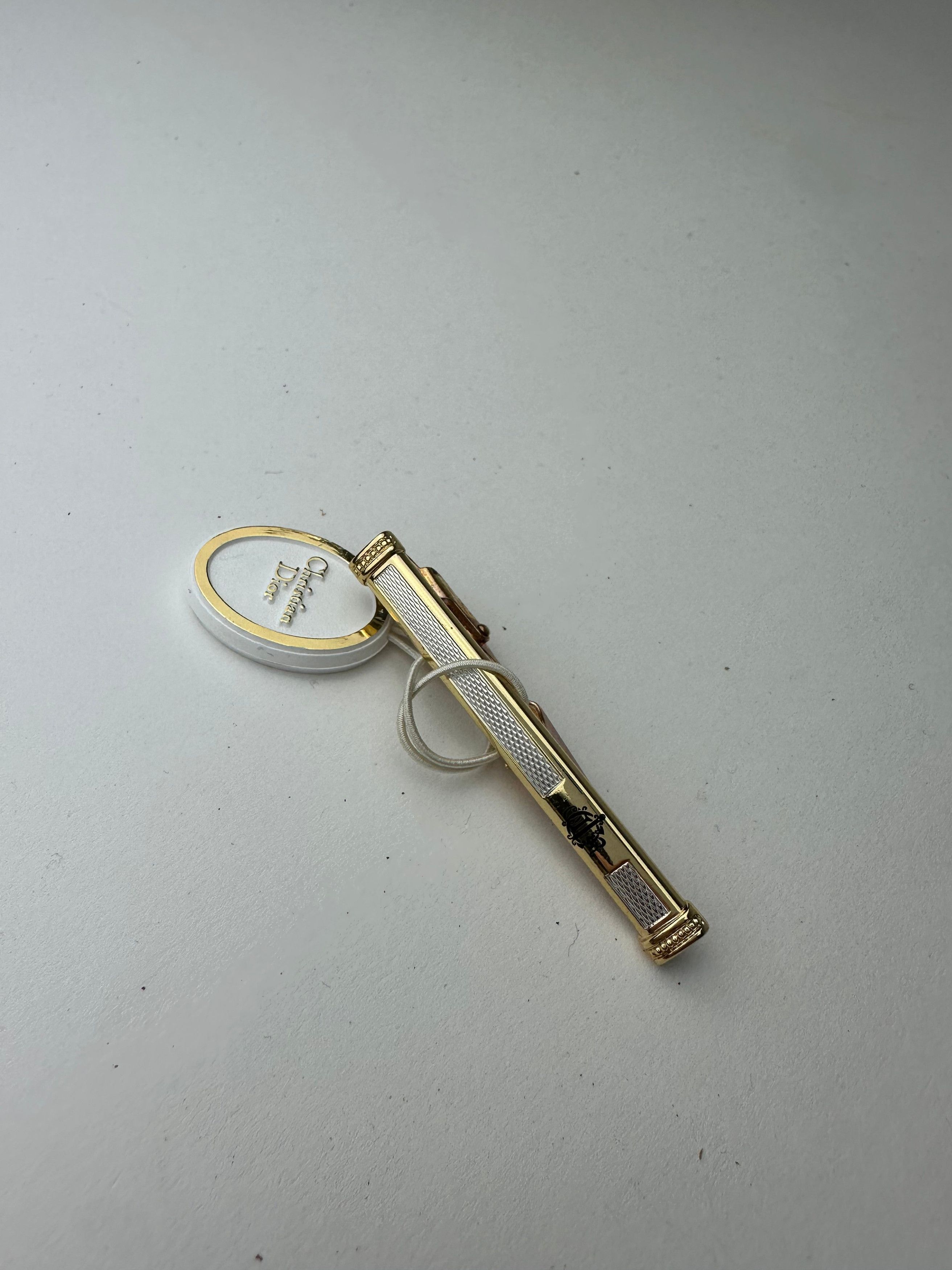 Dior Vintage Tie/Money Clamp Silver Gold Size ONE SIZE - 1 Thumbnail