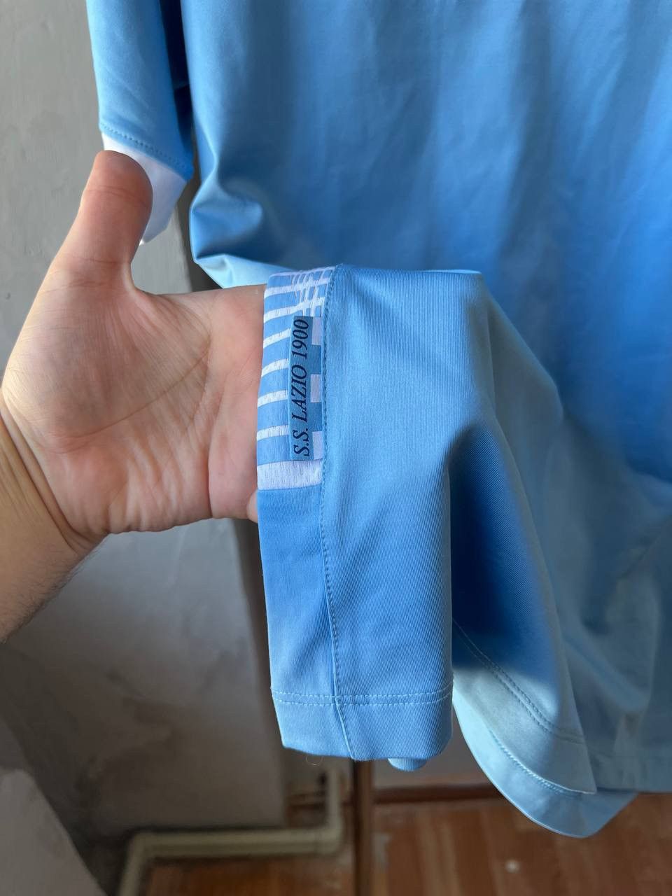 Macron 2013/14 SS LAZIO HOME SOCCER JERSEY FOOTBALL SHIRT SIZE M Size US M / EU 48-50 / 2 - 7 Thumbnail
