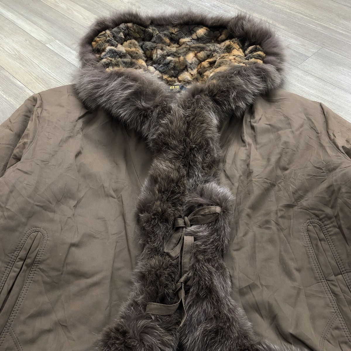 Pierre Balmain Vintage Pierre Balmain Paris Leopard Reversible Fur Jacket Size US XL / EU 56 / 4 - 16 Thumbnail