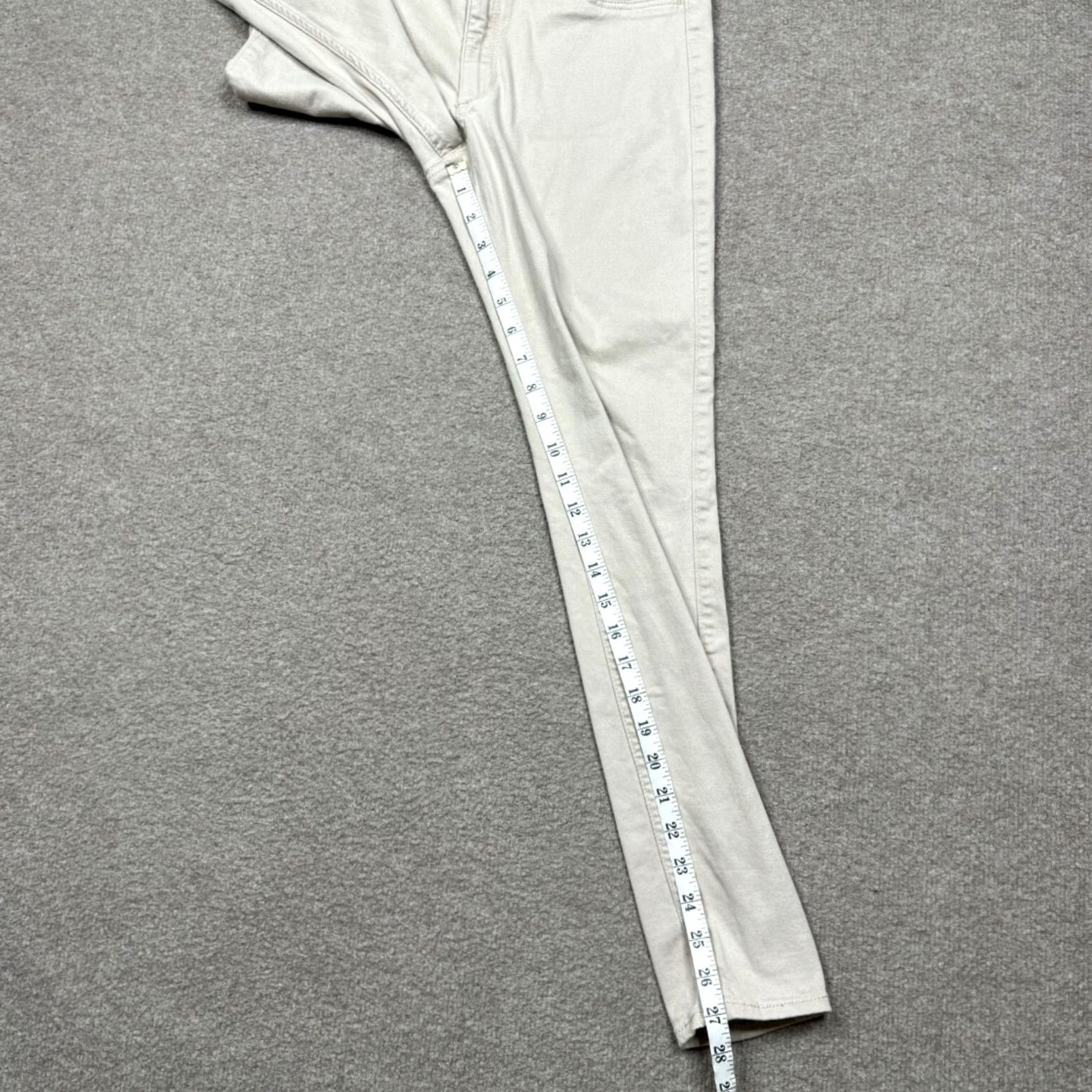 Abercrombie & Fitch Abercrombie & Fitch Pants Womens Size 6 Beige Corduroy Skinny Regular Inseam 27" City USA Pocket Set - 29 Waist Front Flat Leg Style Skinny" Size 28" / US 6 / IT 42 - 3 Thumbnail