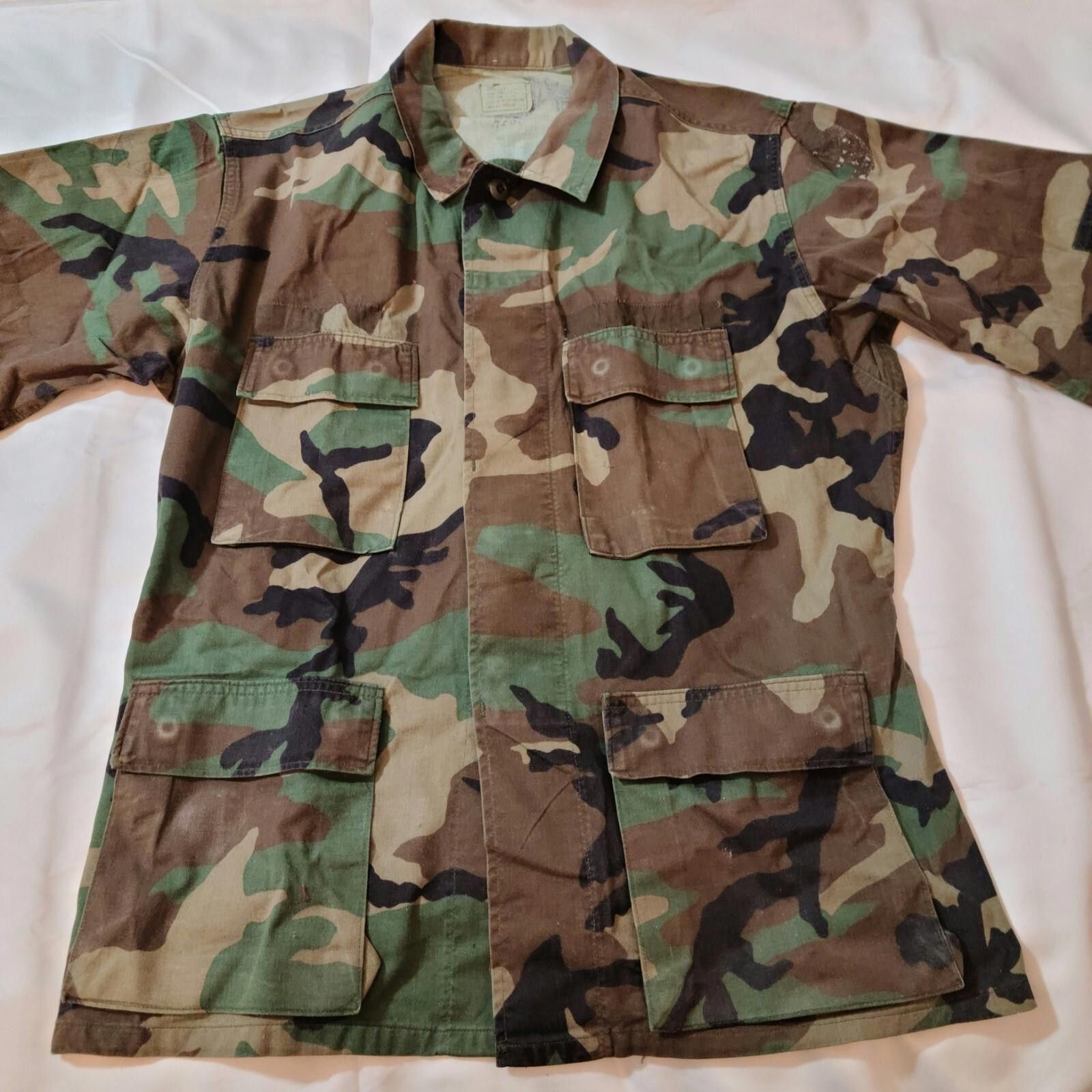 Designer Vintage BDU Camoflauge Top Blouse Adult Size Medium Military Size ONE SIZE - 1 Thumbnail