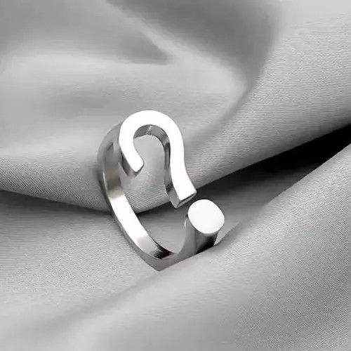 Jewelry × Vintage Creative Question Mark Ring Size ONE SIZE - 4 Thumbnail