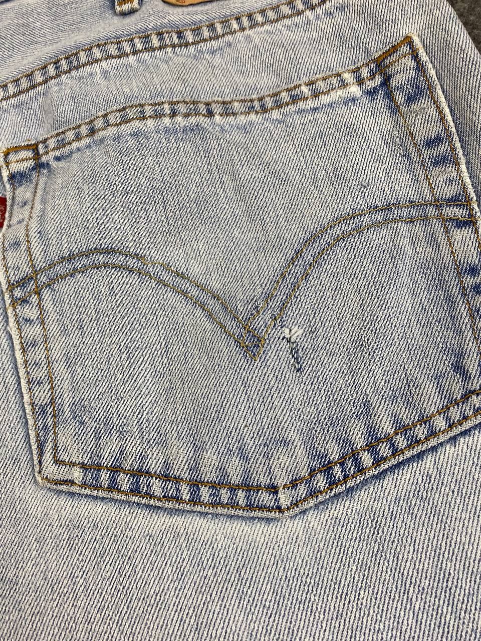 Levi's vintage levis 505 regular fit distressed denim nice design Size US 39 - 6 Thumbnail