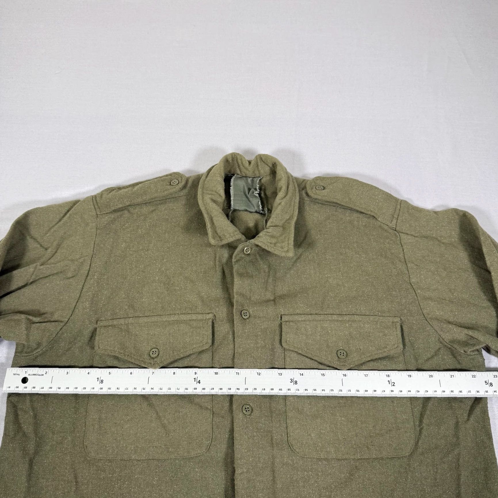 Vintage VINTAGE Military Shirt Mens XL Green Wool British Army Combat Field Coat Size US XL / EU 56 / 4 - 5 Thumbnail