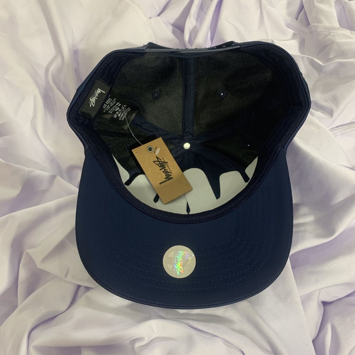 Stussy Stussy Burly Threads Cap Navy Size ONE SIZE - 3 Thumbnail