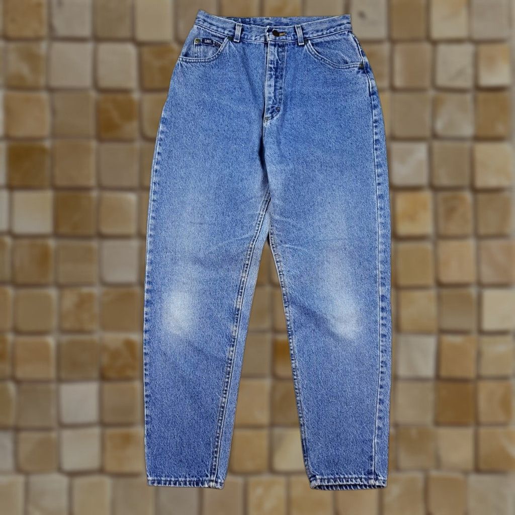 Lee Vintage Lee Women's Size 12 Relaxed Tapered High Waist Retro Denim Blue Jeans Size 34" / US 12 / IT 48 - 1 Thumbnail