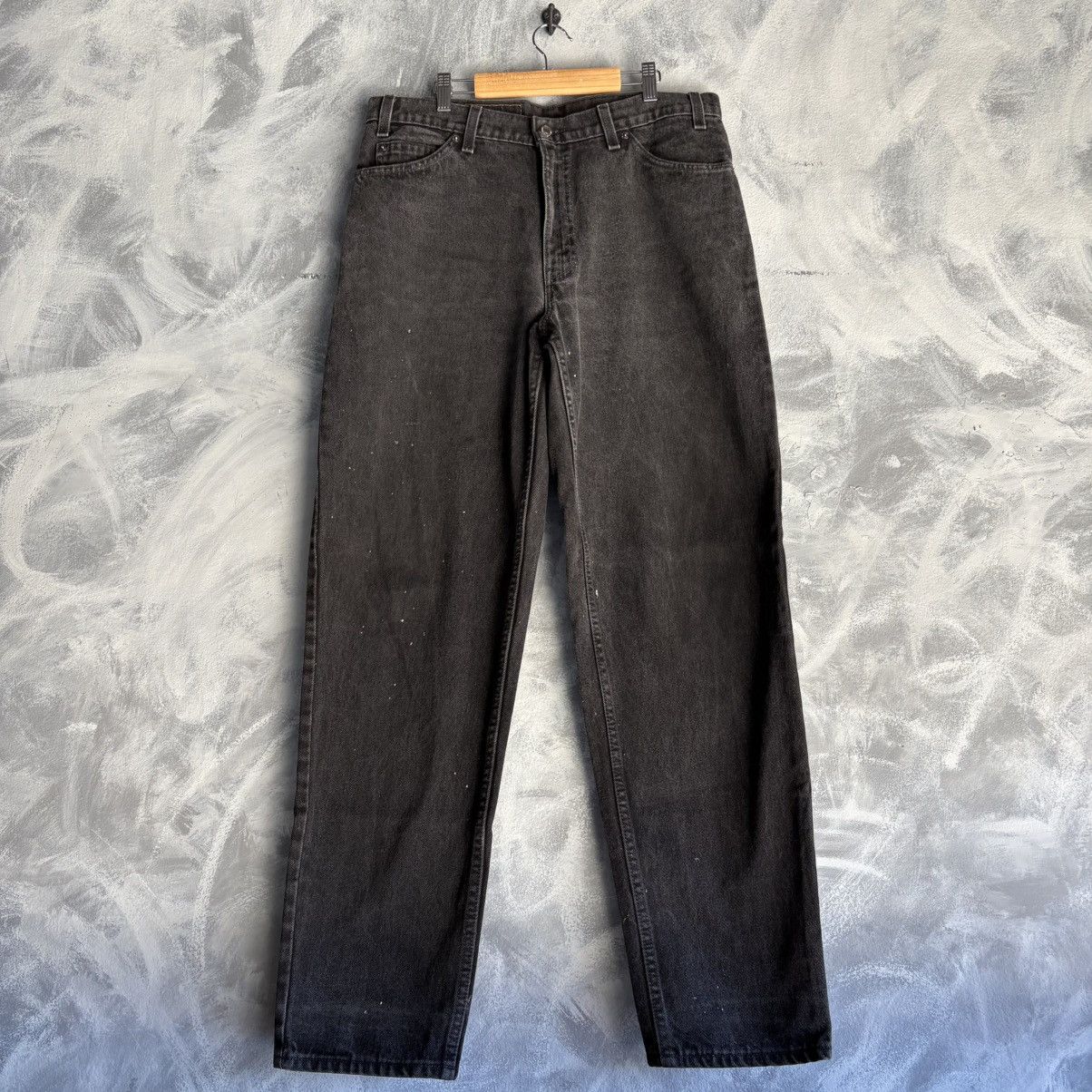 Levi's Vintage 90s Levi’s 560 Orange Tab Loose Black Denim Jeans 34 Size US 34 / EU 50 - 1 Thumbnail