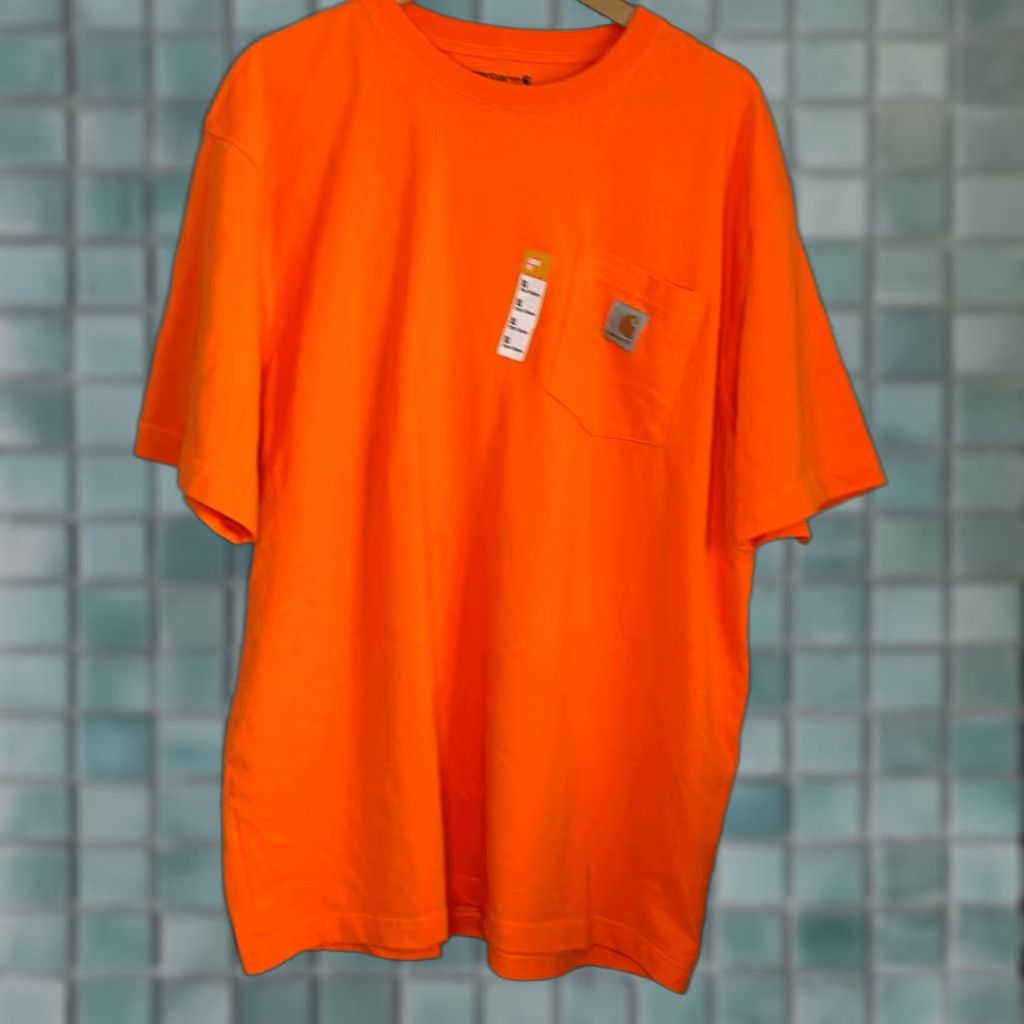 Carhartt Carhartt Men’s Orange Short Sleeve Tshirt Loose Fit Heavyweight XL Shirt Mens Size US XL / EU 56 / 4 - 1 Thumbnail