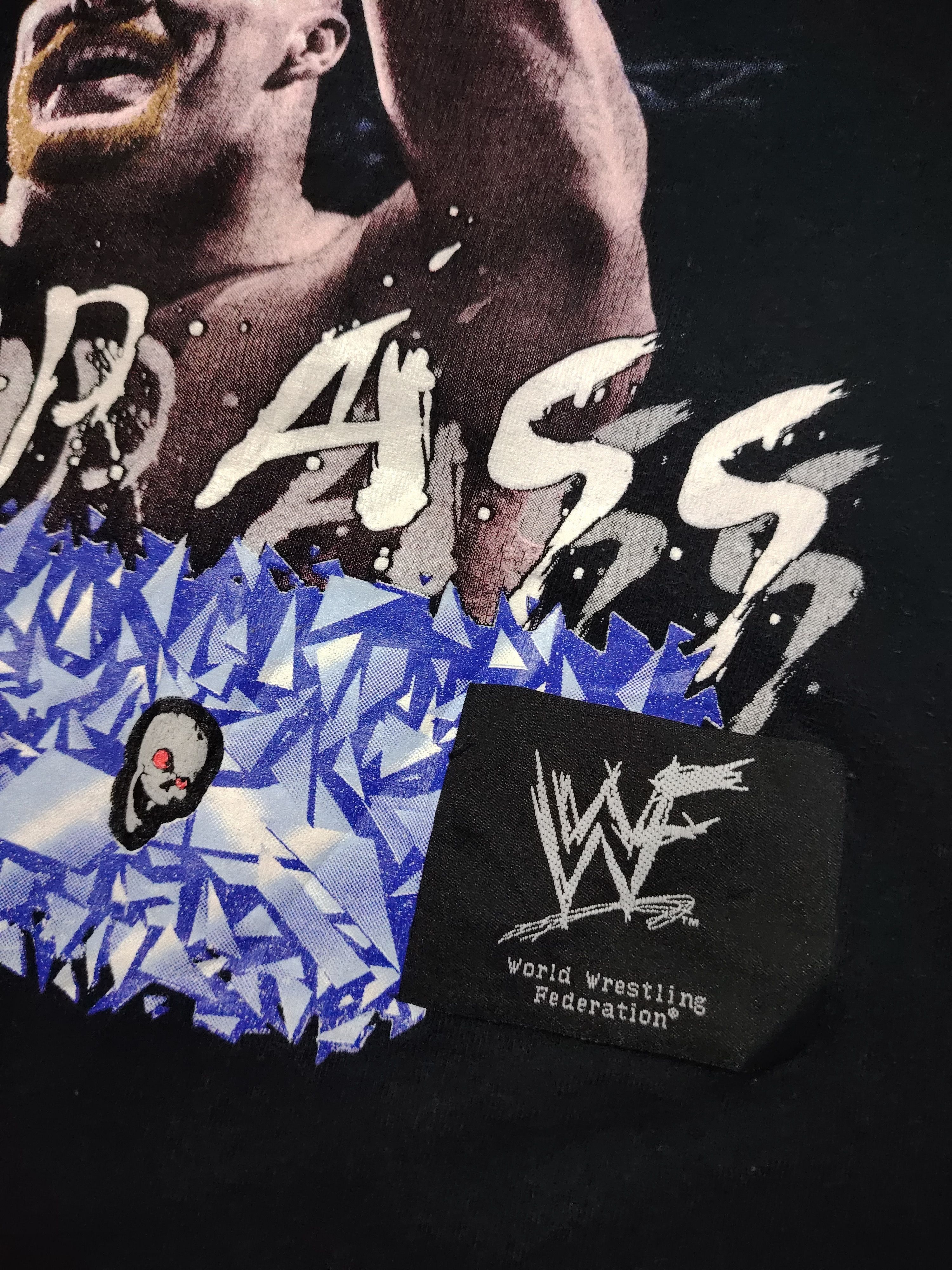 Vintage × WWF Vintage 1998 Stone Cold Steve Austin Whoop Ass Middle Finger Size US L / EU 52-54 / 3 - 4 Thumbnail