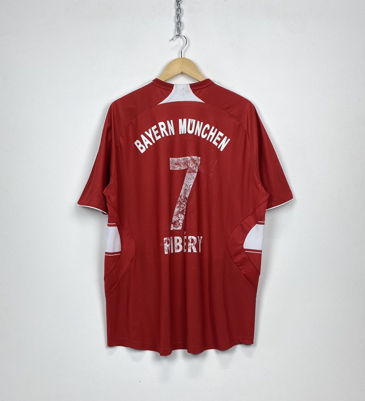 Vintage Vintage FC Bayern Munchen Soccer Jersey T-shirt Ribery Top Size US XXL / EU 58 / 5 - 11 Thumbnail