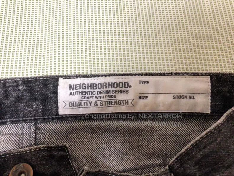 Neighborhood Neighborhood size M 15AW Quiet Patch Black Denim King Size US 27 - 3 Thumbnail