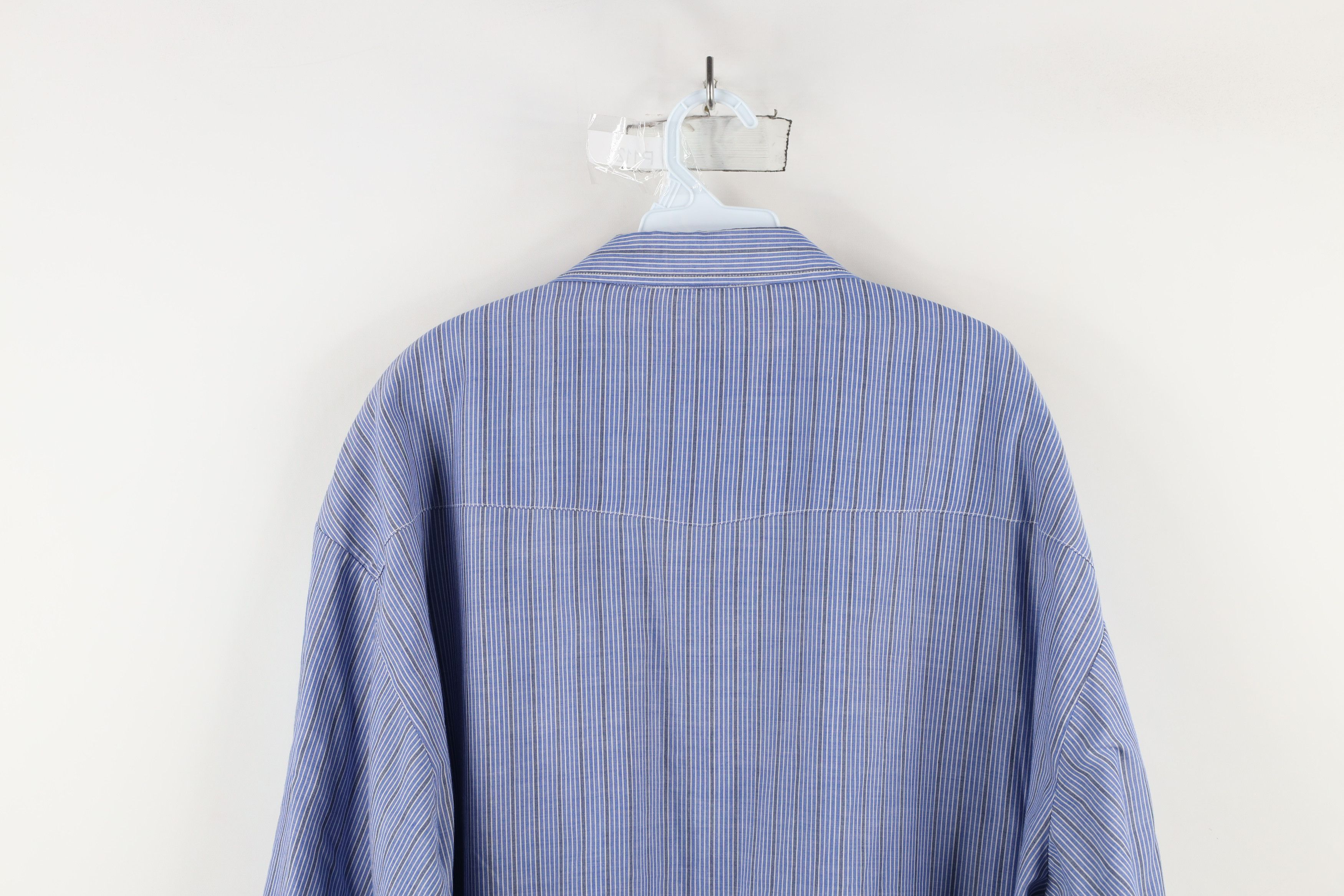 Vintage Vintage 90s Streetwear Striped Western Cowboy Button Shirt Size US XXL / EU 58 / 5 - 11 Thumbnail
