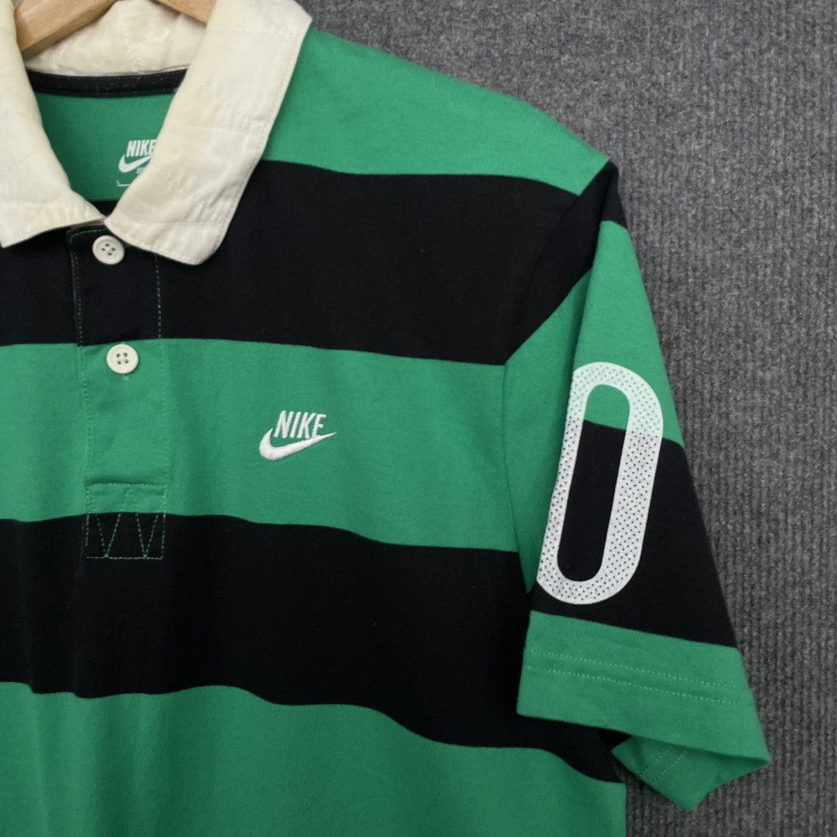 Nike × Vintage Vintage Y2K Nike Pinwheel Rugby Polo T Shirt Size US L / EU 52-54 / 3 - 2 Thumbnail
