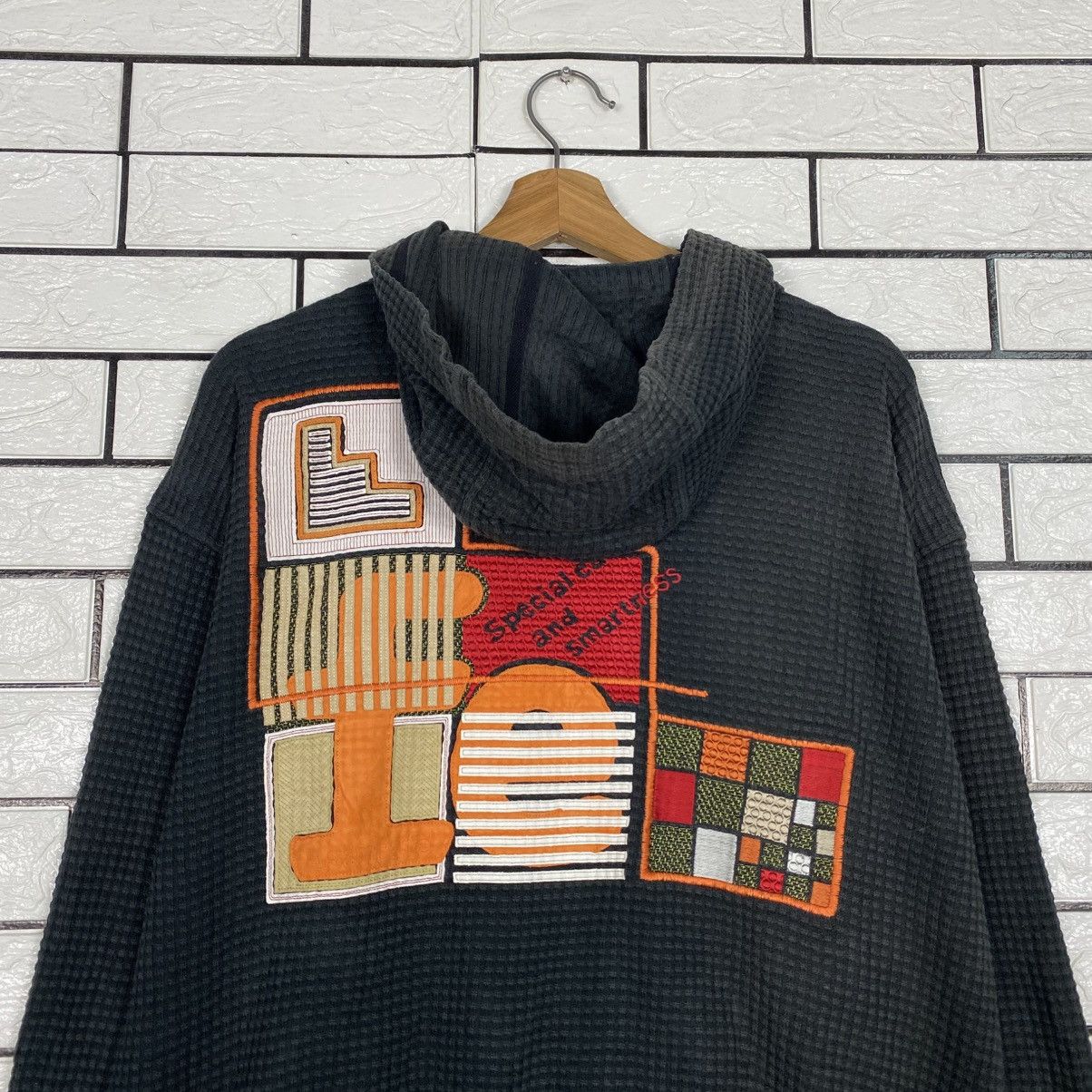 Japanese Brand 📌Vintage Sweater Santa Fe Patchwork Design Indigo Size US M / EU 48-50 / 2 - 10 Thumbnail