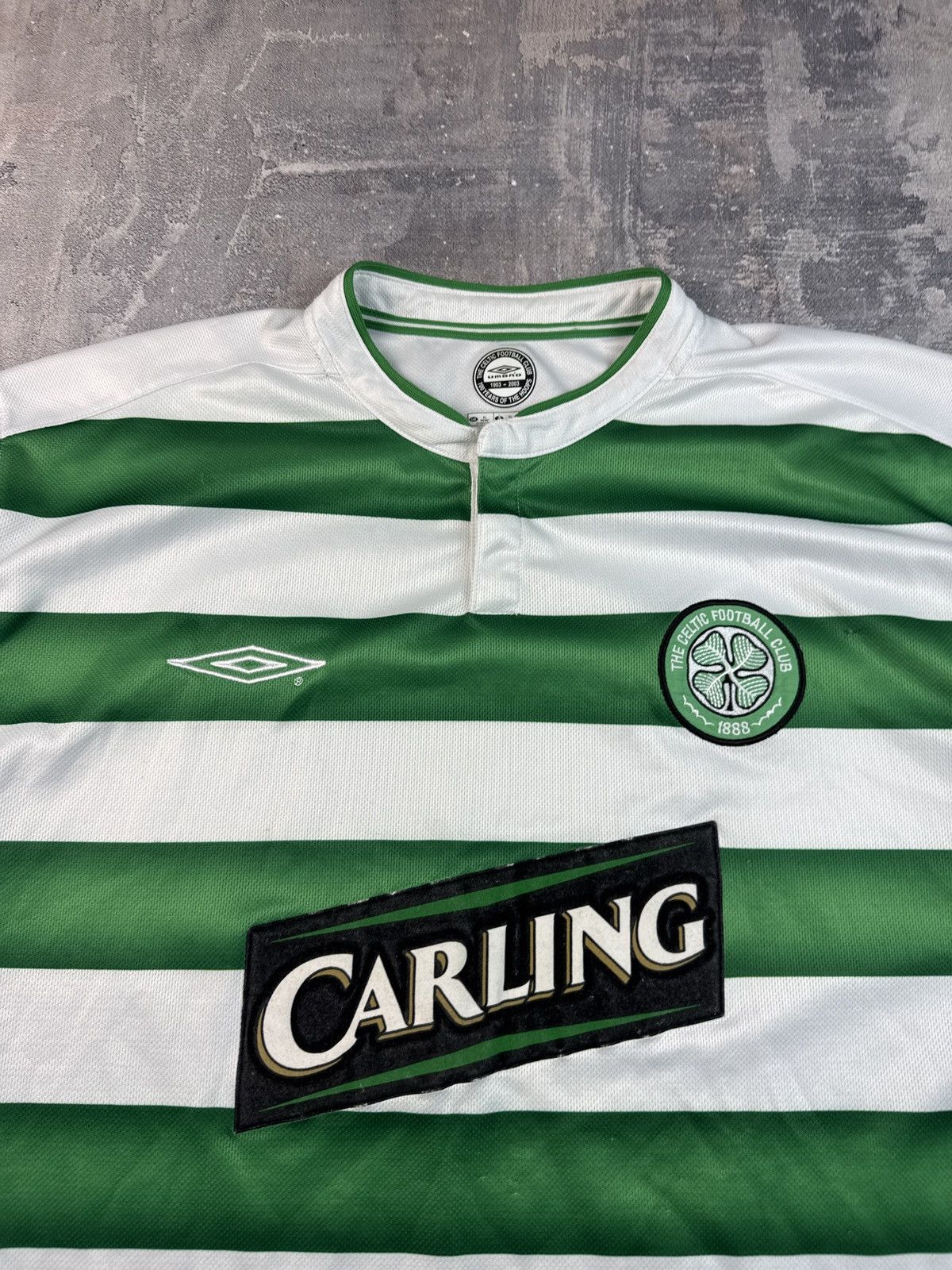 Umbro Celtic 2003/04 Home Football Shirt Soccer Jersey Umbro XL Size US XL / EU 56 / 4 - 3 Thumbnail