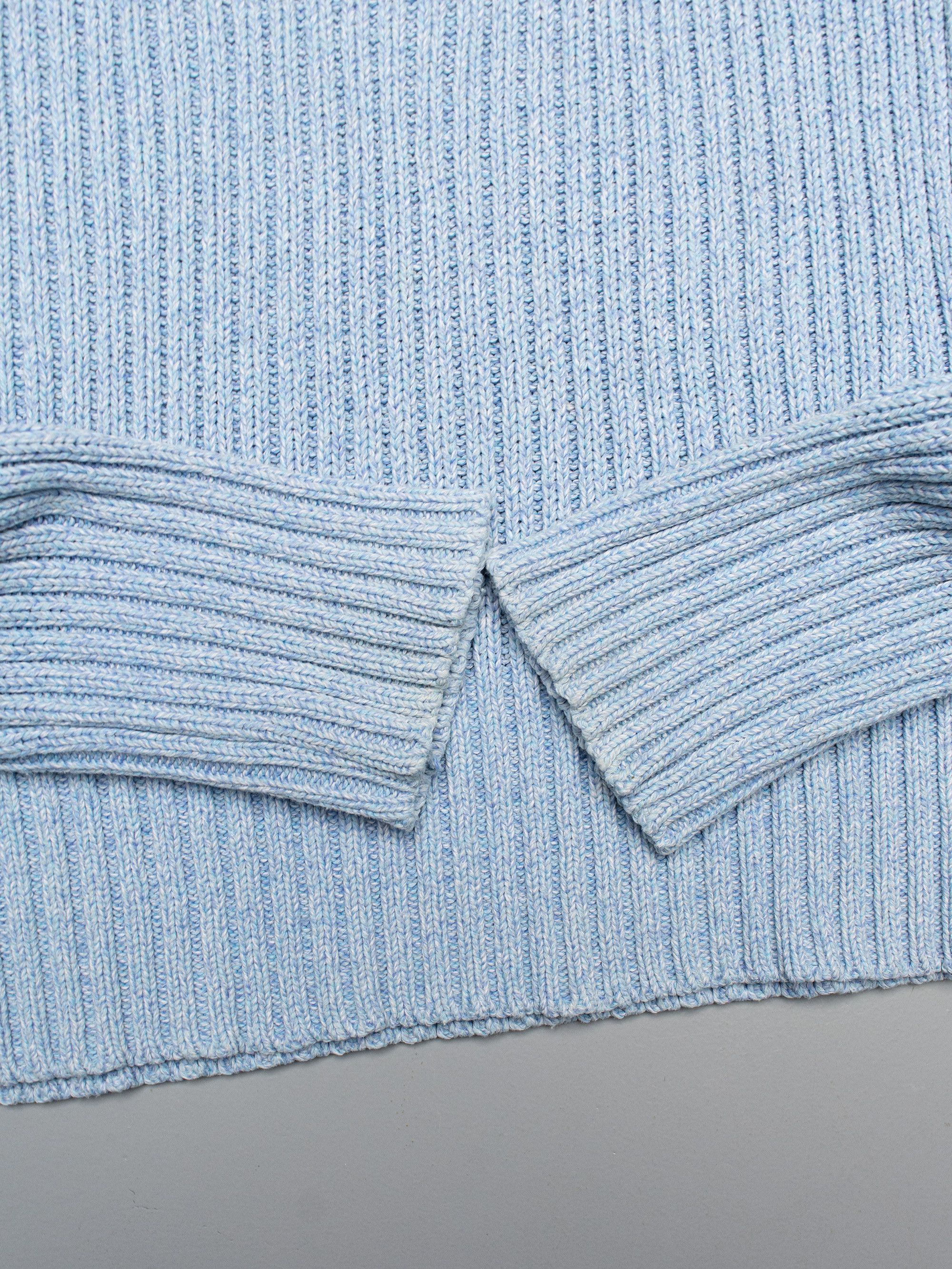Walter Van Beirendonck Wild & Lethal Trash W&LT baby blue cotton military sweater Size US S / EU 44-46 / 1 - 6 Thumbnail