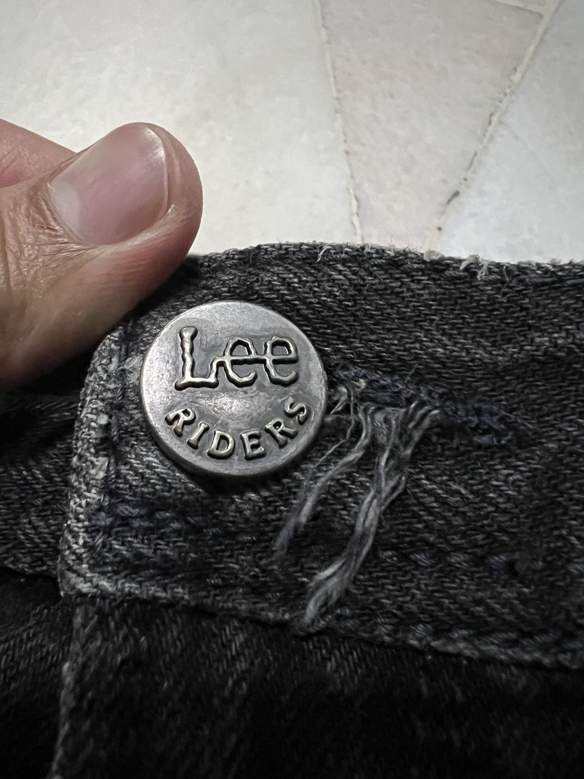 If Six Was Nine × Lee 🌈80s Lee Riders Beams Distress Ripped Zipper Jean Size US 30 / EU 46 - 14 Thumbnail