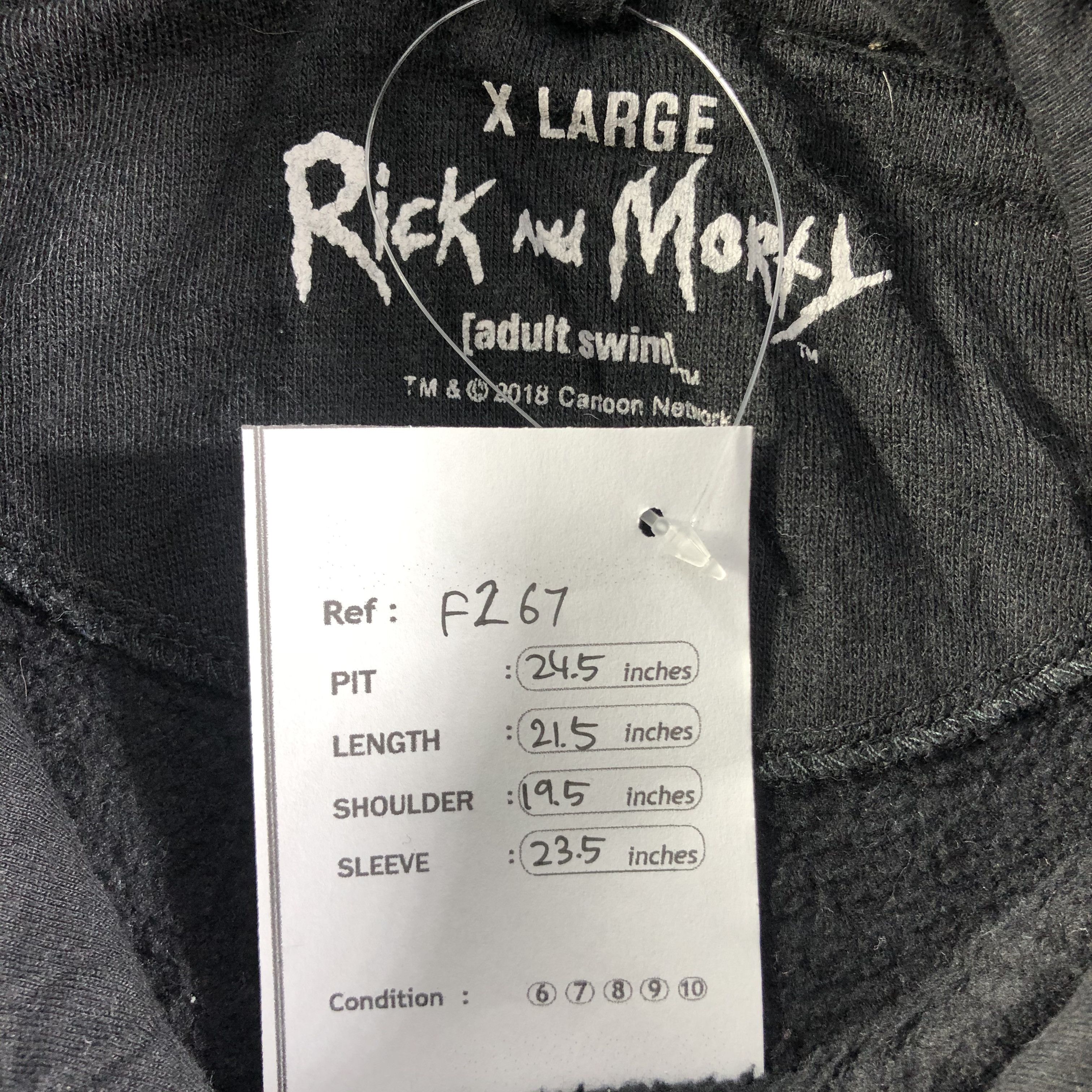 Cartoon Network Ricky And Morty Black Hoodie F267 Size US XL / EU 56 / 4 - 7 Thumbnail