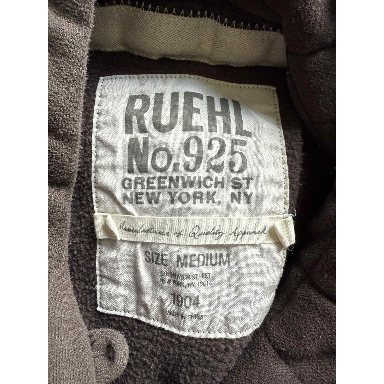 Ruehl No. 925 RUEHL No. 925 West 8th Street Graphic Hoodie Brown Womens M Size M / US 6-8 / IT 42-44 - 2 Thumbnail