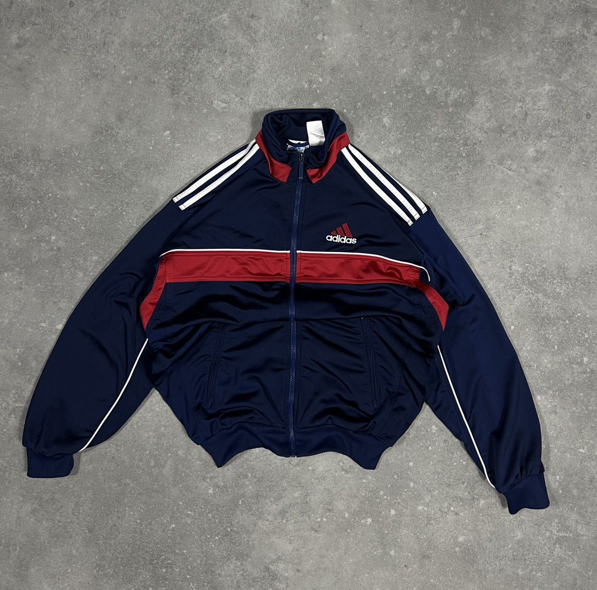 Adidas Rare Vintage Adidas Boxy Fit 90s / 00s Zip Sweatshirt Size US S / EU 44-46 / 1 - 2 Thumbnail