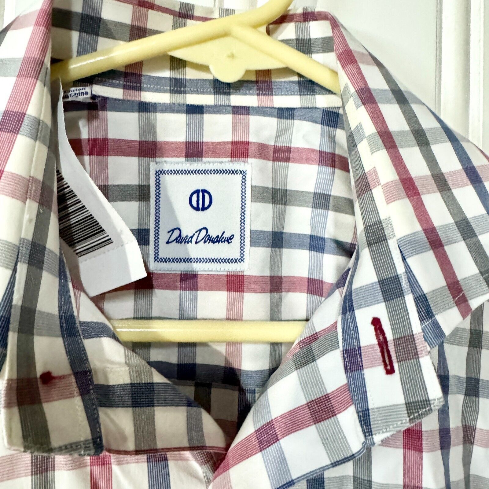 Other Dave Donahue SM Plaid Button Up Slim Fitting Collared Shirt Size US S / EU 44-46 / 1 - 2 Thumbnail