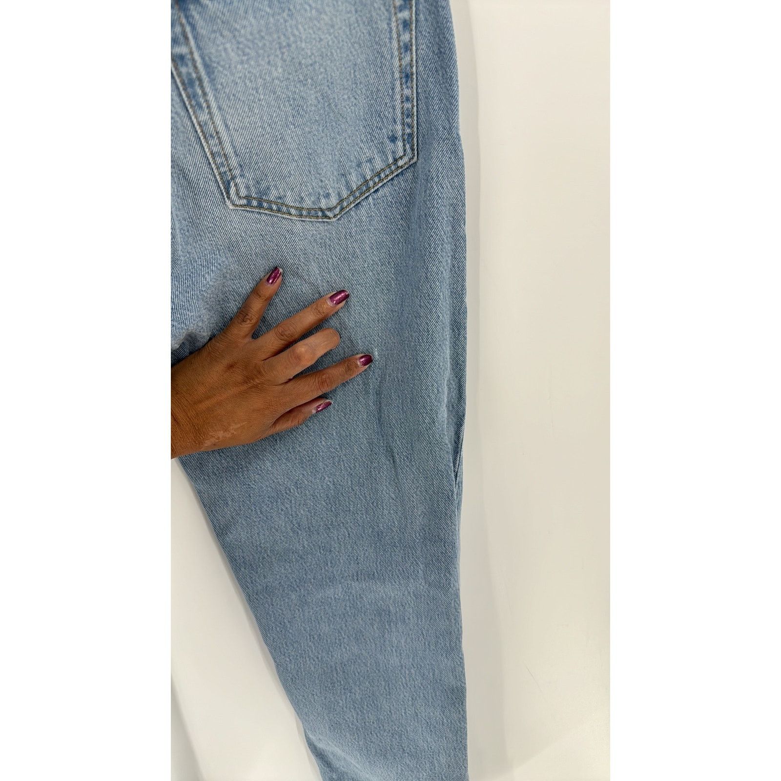 Reformation Reformation Casey Mid Rise Relaxed Straight Jeans size 25 Size 25" / US 0 / IT 36 - 8 Thumbnail