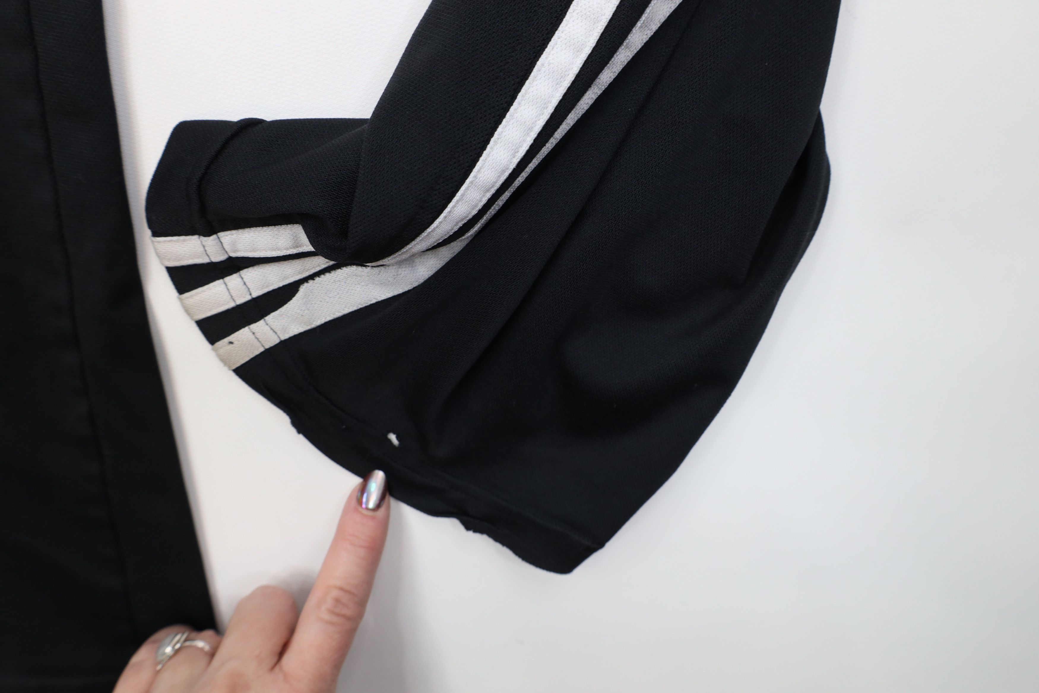 Adidas Vintage Y2K Adidas Striped Wide Leg Sweatpants Pants Black Size US 34 / EU 50 - 6 Thumbnail