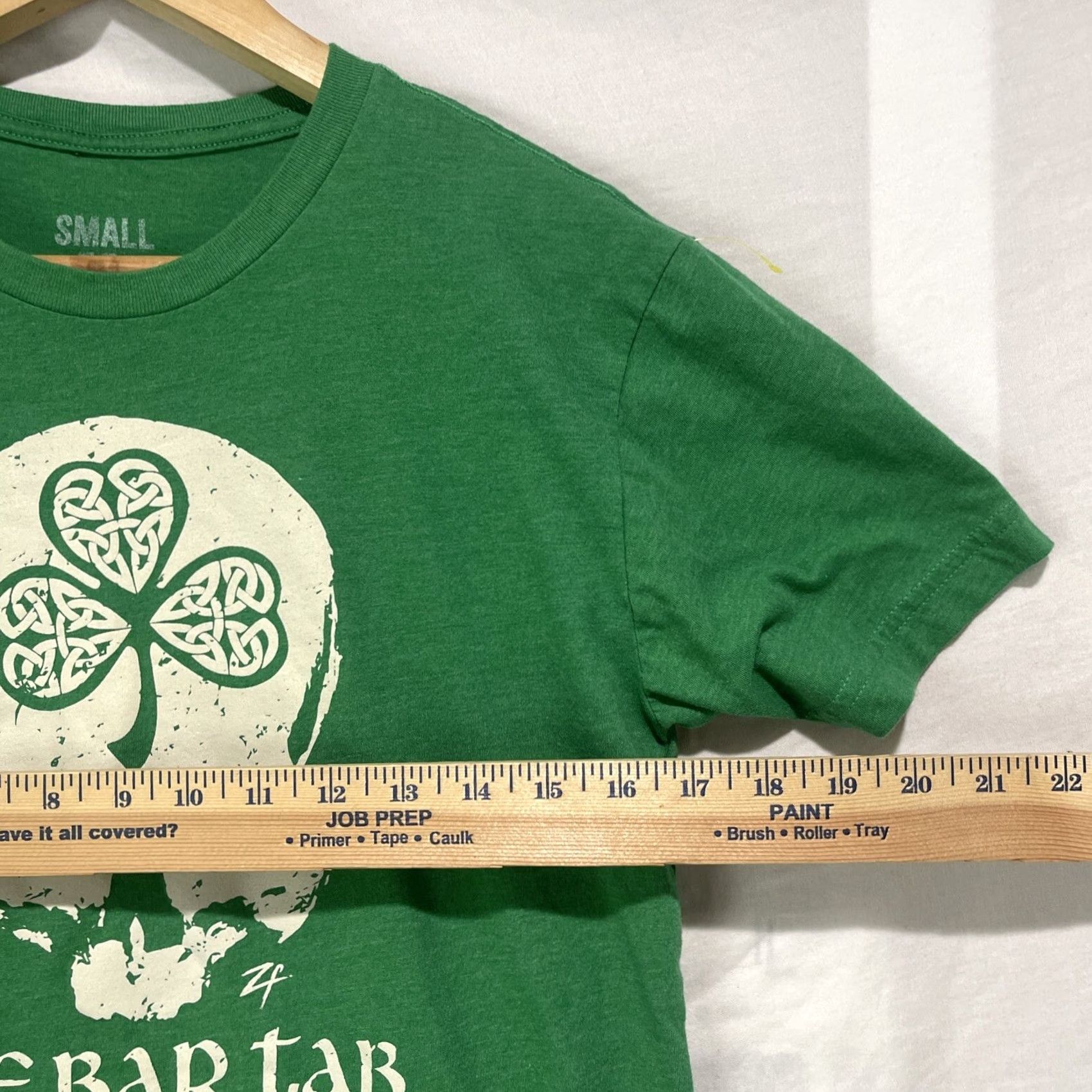 Vintage Zero Foxtrot Shirt Mens Small Green Clover Leaf Irish Afterlife Club Tee Size US S / EU 44-46 / 1 - 7 Thumbnail