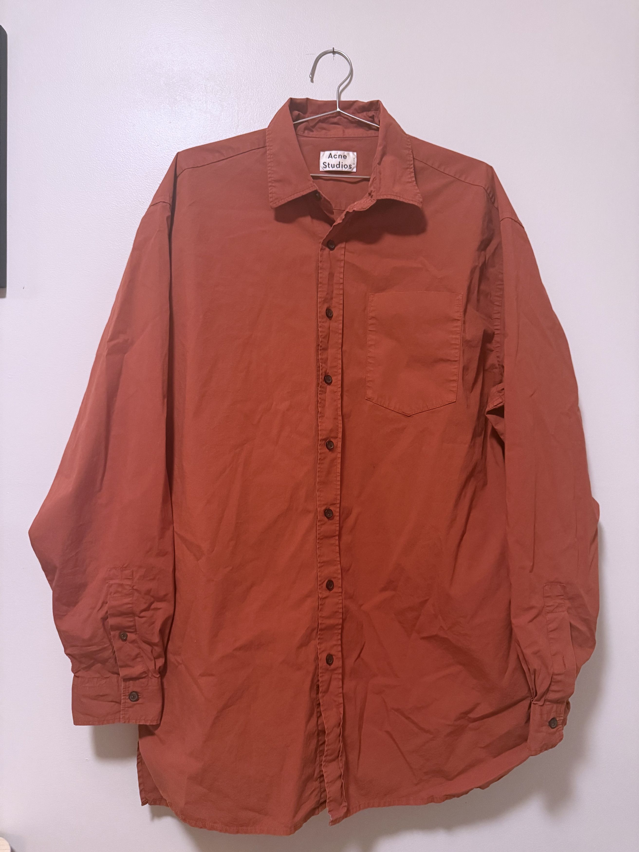 Acne Studios Acne Studios Oversized Cotton Shirt Size US L / EU 52-54 / 3 - 1 Thumbnail