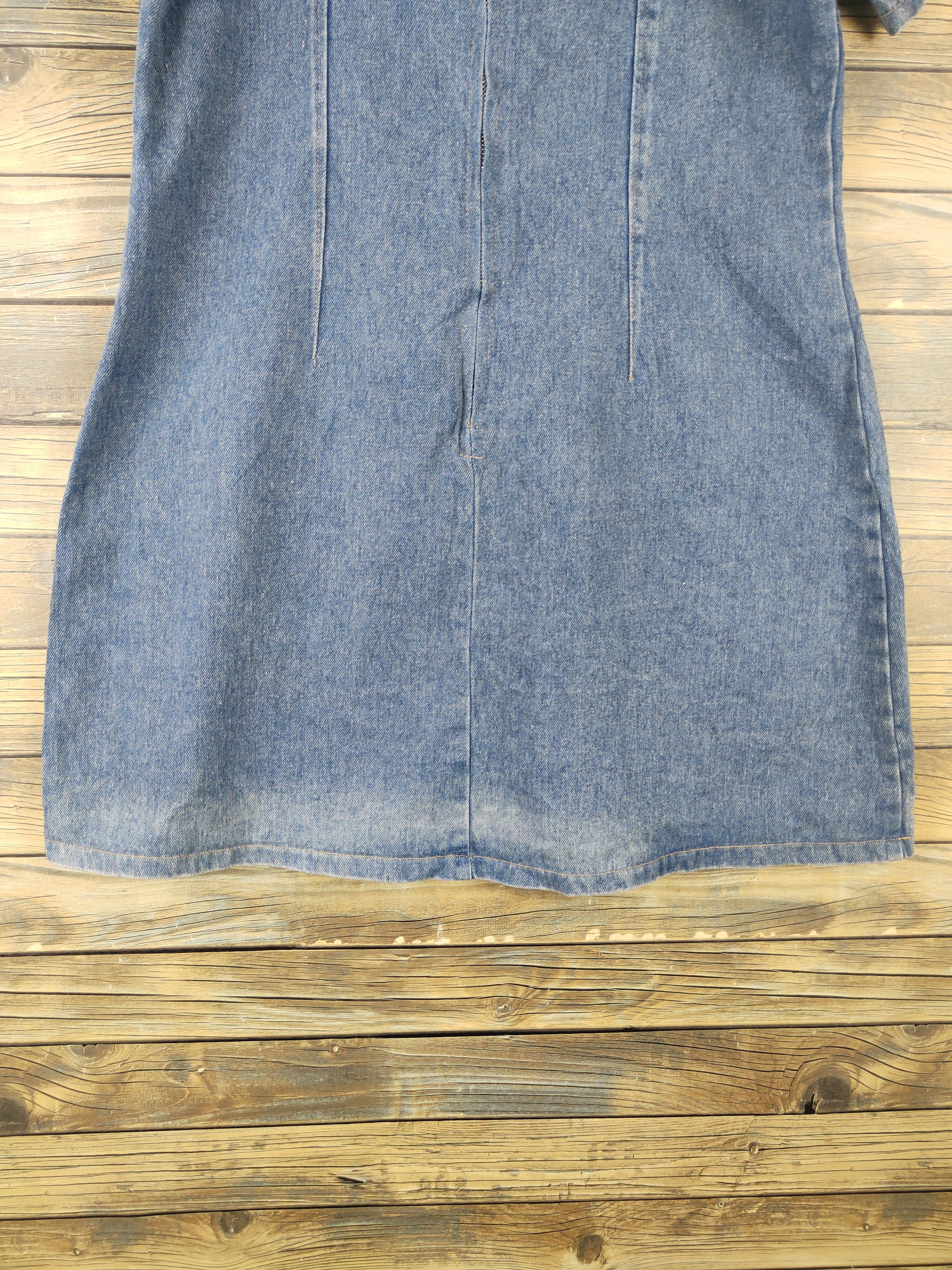 Japanese Brand × Vintage Vintage Japanese Brand Blue Button Up Denim Blouses Size M / US 6-8 / IT 42-44 - 9 Thumbnail