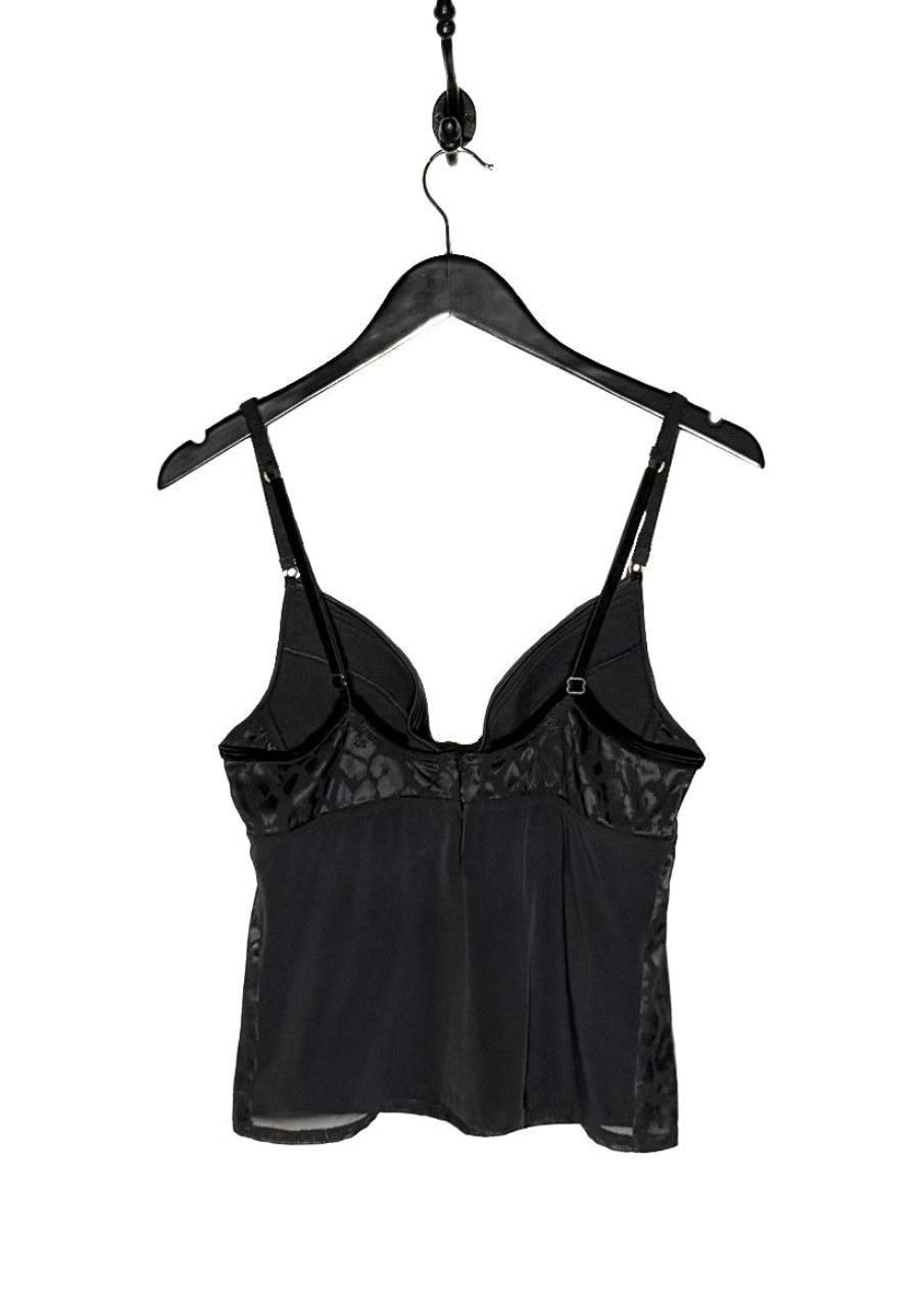 Roberto Cavalli Roberto Cavalli Black Leopard Print Bustier Cami Top Size M / US 6-8 / IT 42-44 - 3 Thumbnail