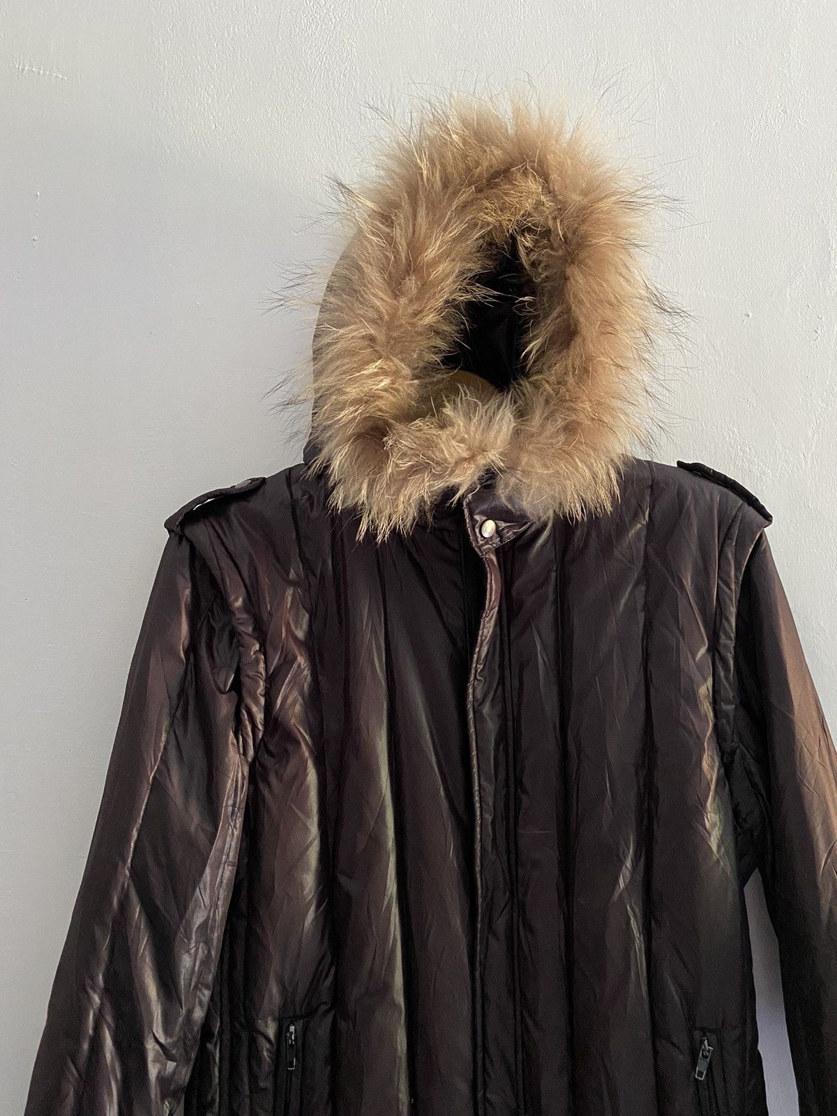 14th Addiction × KMRii × Yasuyuki Ishii Japanese klein plus+ homme puffer faux fur jacket Size US M / EU 48-50 / 2 - 2 Thumbnail