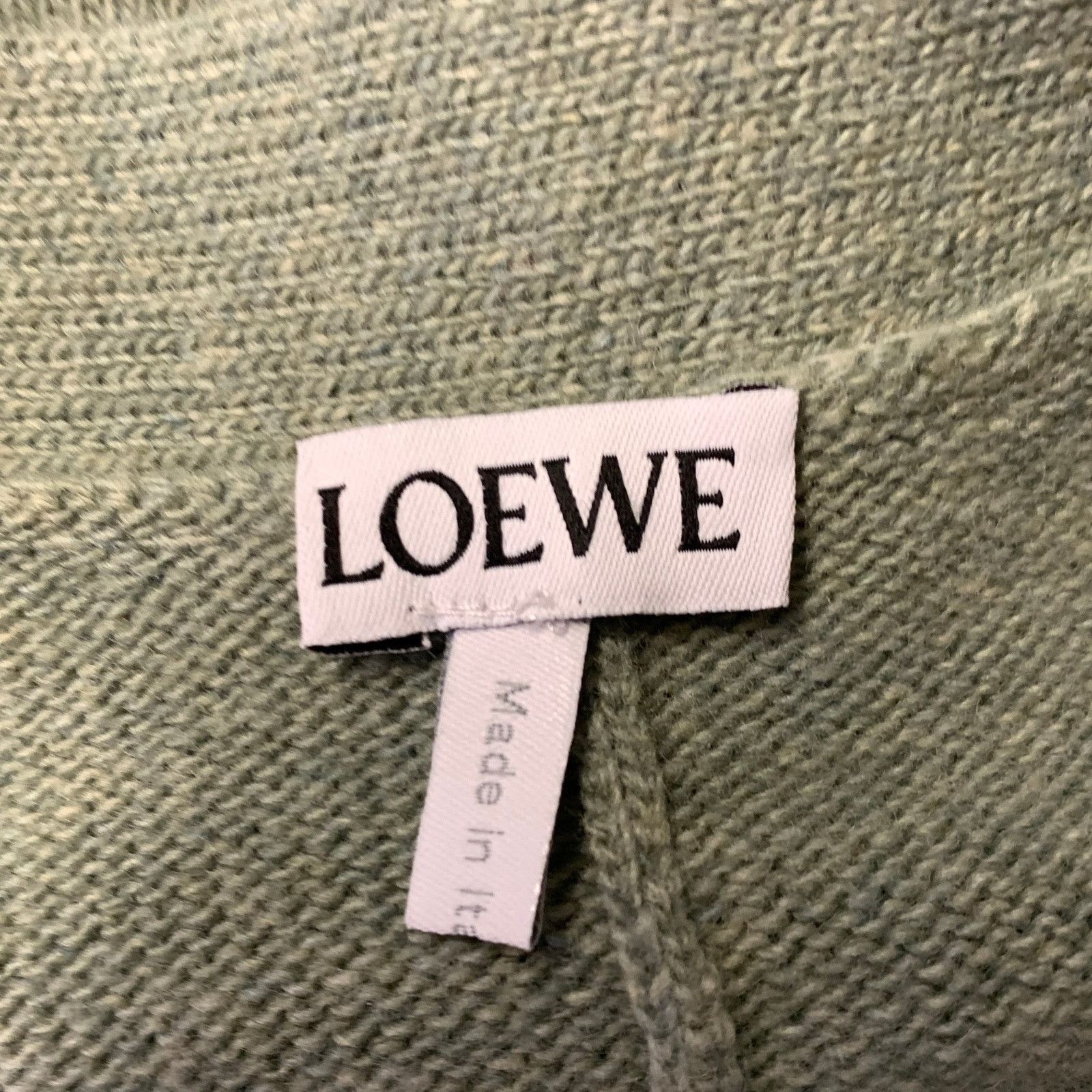 Loewe LOEWE Size M Green Sage Wool Blend Asymmetric Cardigan Size M / US 6-8 / IT 42-44 - 7 Thumbnail