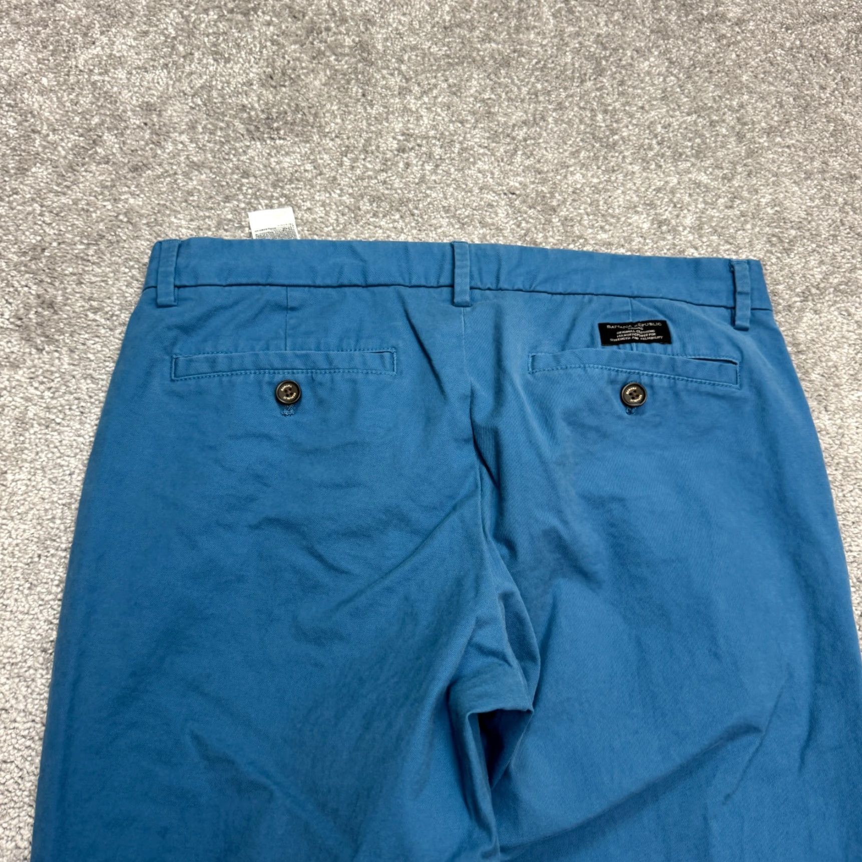 Banana Republic Banana Republic Mason Chino Pants Mens 32x32 Teal Bay Blue Straight Flat Front Casual Workwear Pants Regular Size 32 Mens Pants Blue Size US 32 / EU 48 - 4 Thumbnail