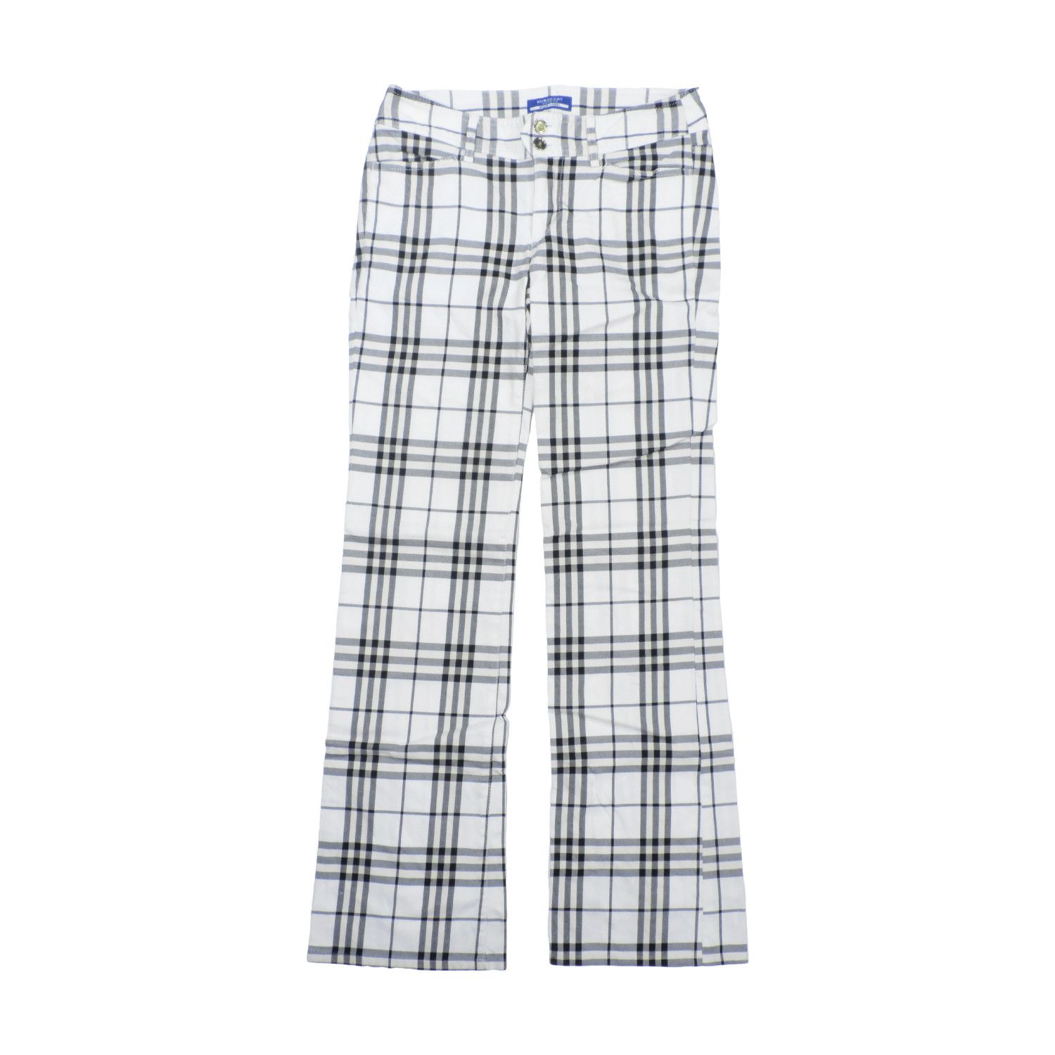 Burberry BURBERRY BLUE LABEL NOVA CHECK GREY WHITE LONG PANTS Size 25" / US 0 / IT 36 - 1 Thumbnail