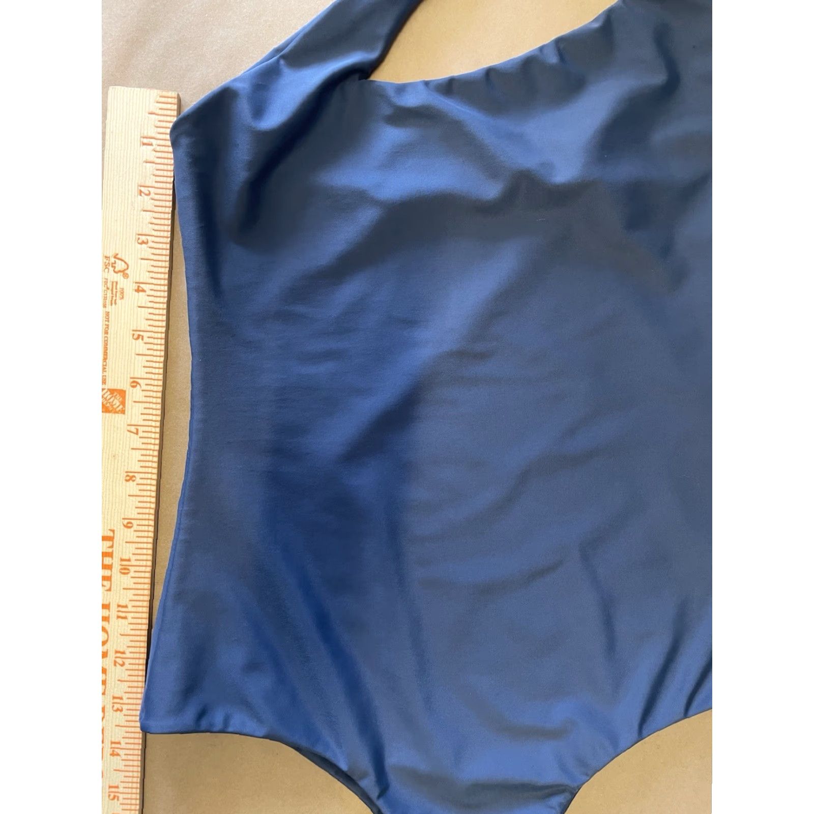 Vintage Micoh Deep Blue Women One Piece Swimsuit Crossover Back Straps Medium Size ONE SIZE - 5 Thumbnail