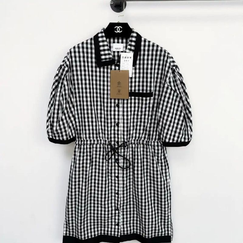 Burberry Burberry L Size Summer Checkered Dress Size L / US 10 / IT 46 - 1 Thumbnail