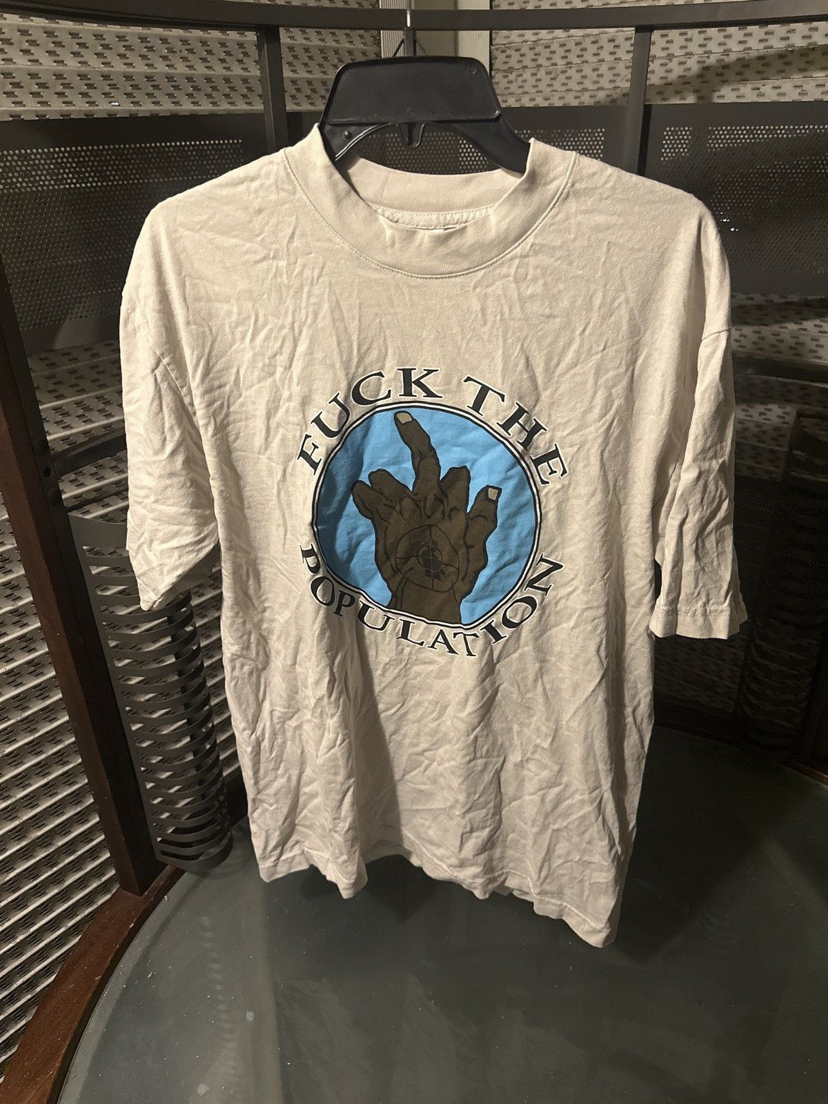 Fuck The Population FTP MIDDLE FINGER TEE Size US M / EU 48-50 / 2 - 1 Thumbnail