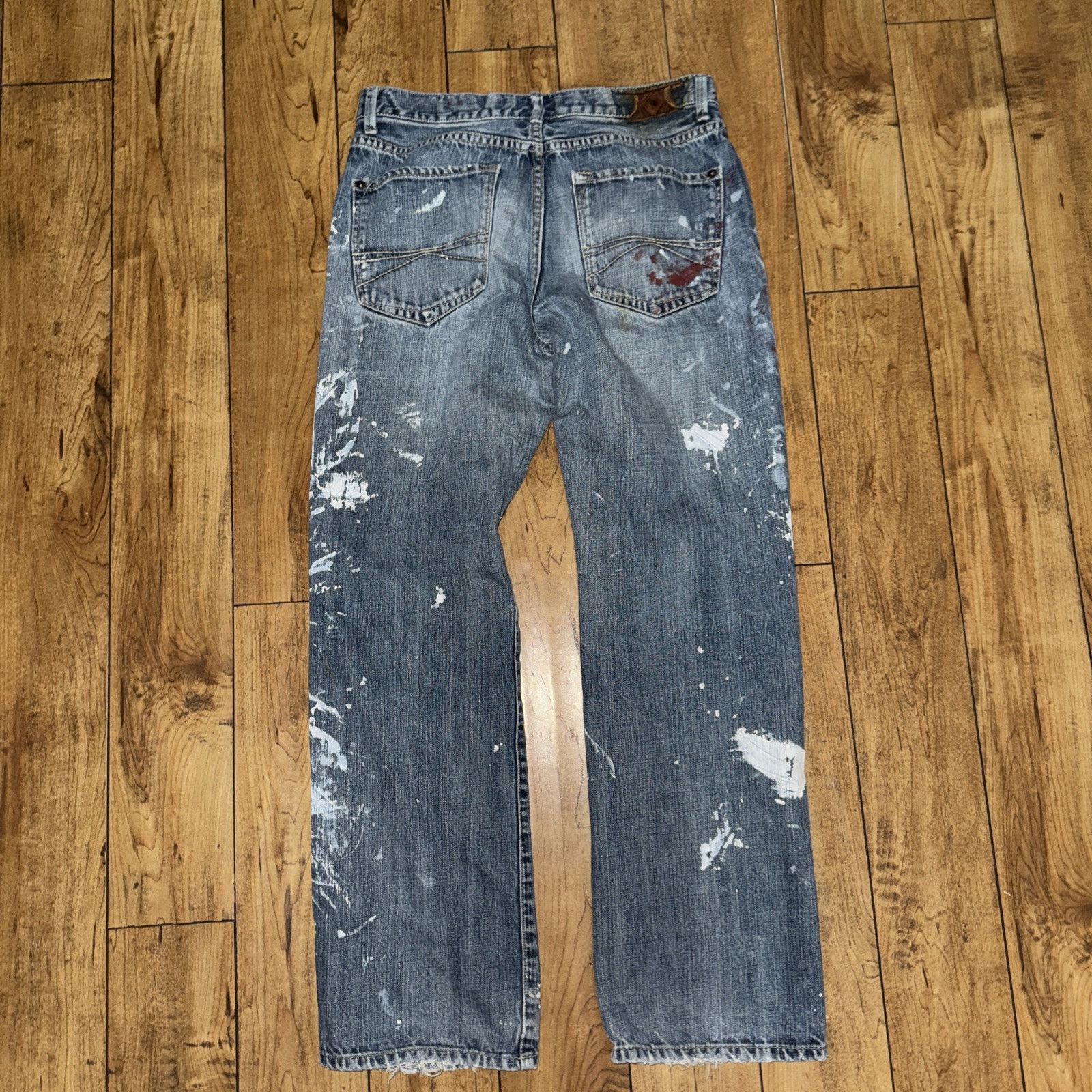 Vintage × X2 X2 Quality Denim M11 Low Rise Straight Leg Blue Workwear Size US 33 - 9 Thumbnail