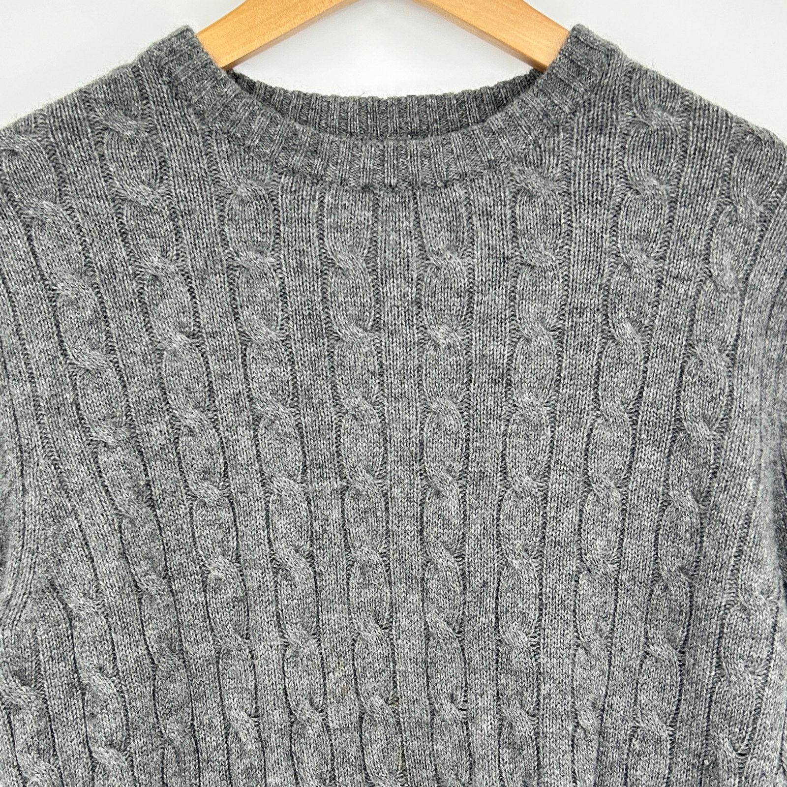 Other Elliot Mulryan Cashmere Cable Knit Crewneck Sweater Gray M Size US M / EU 48-50 / 2 - 3 Thumbnail