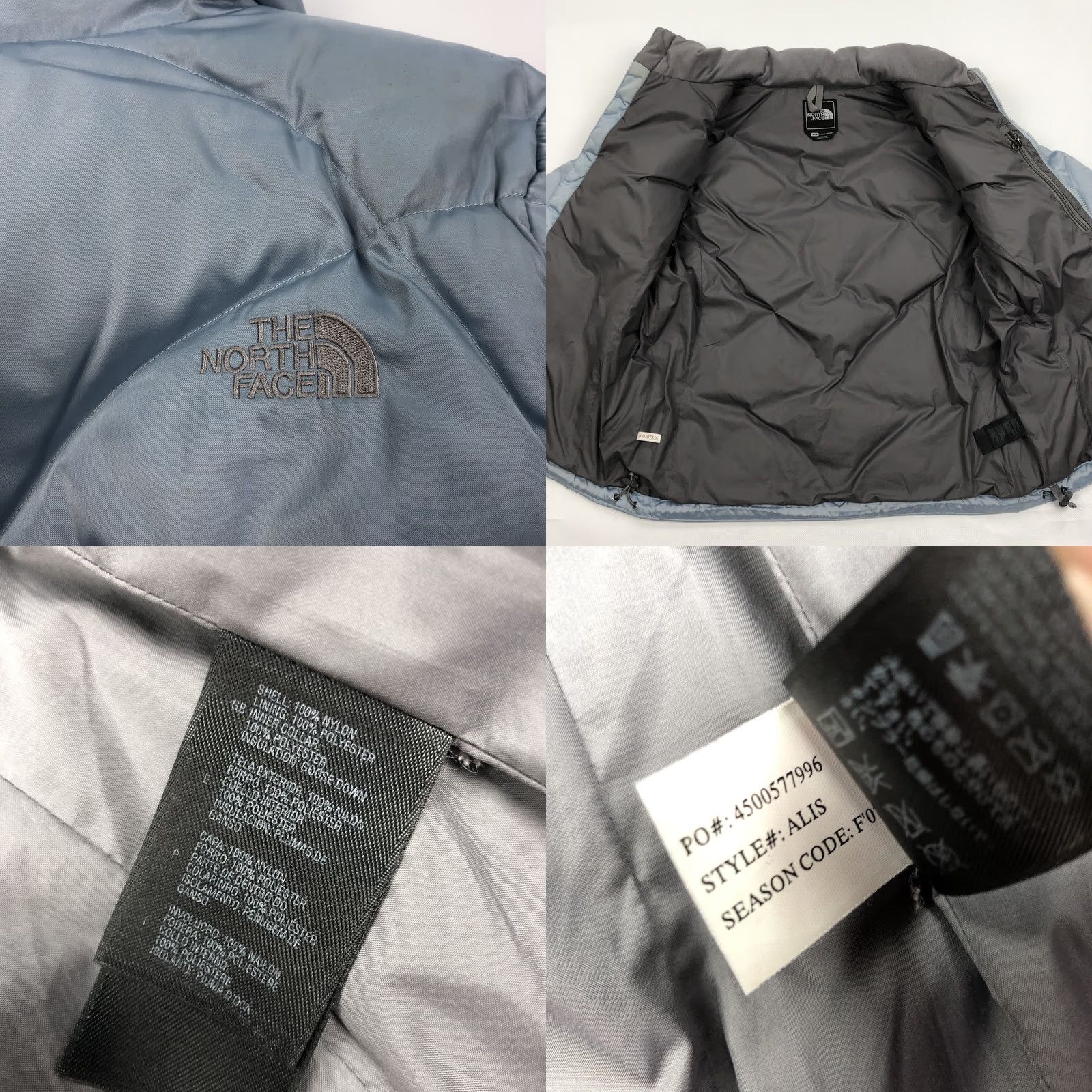 The North Face The North Face Women's 550 Fill Goose Down Puffer Jacket Light Blue M Size M / US 6-8 / IT 42-44 - 8 Thumbnail