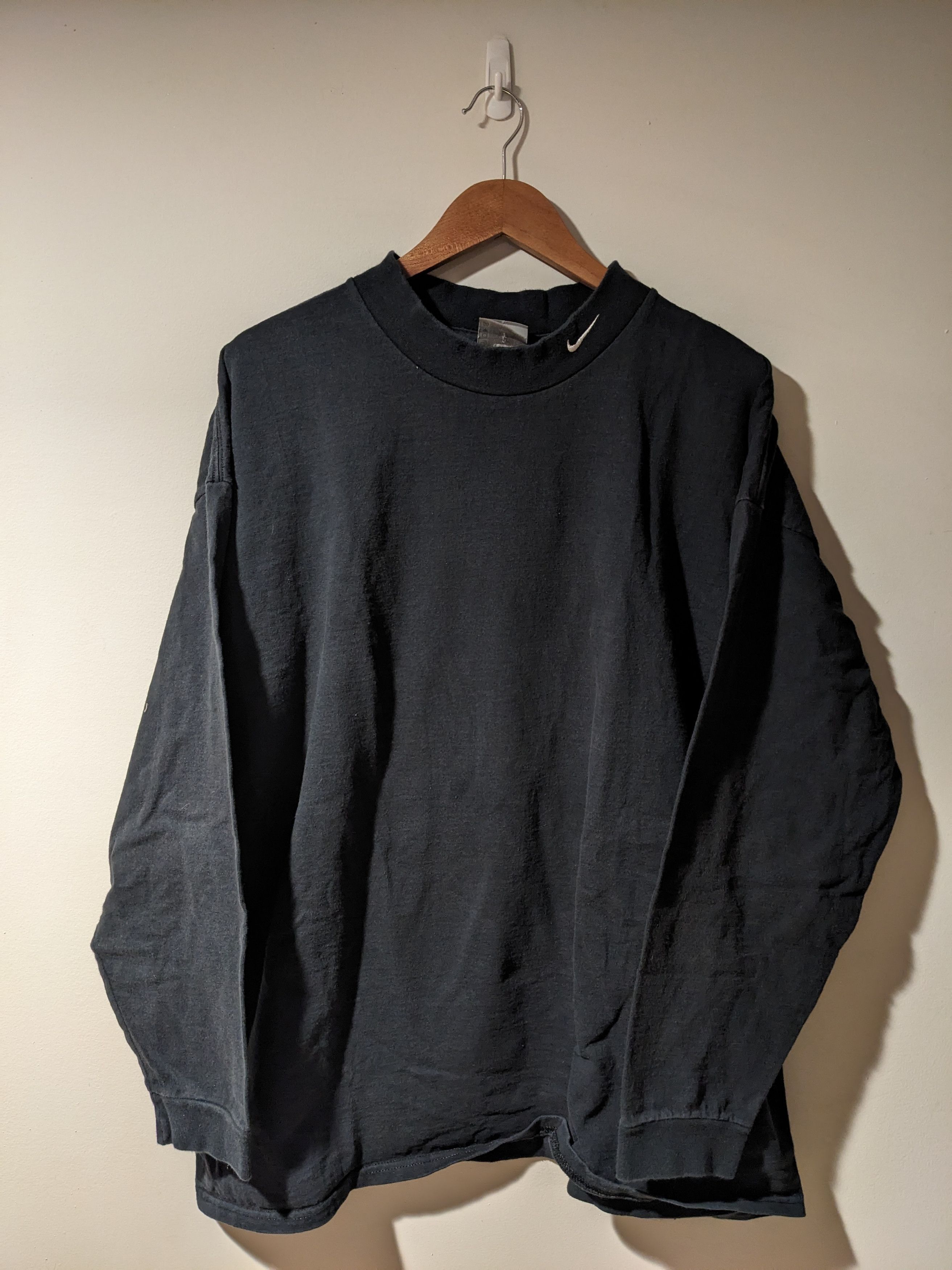 Nike × Vintage Vintage Y2K Nike Swoosh Mini Swoosh Essential TurtleNeck Size US XXL / EU 58 / 5 - 1 Thumbnail