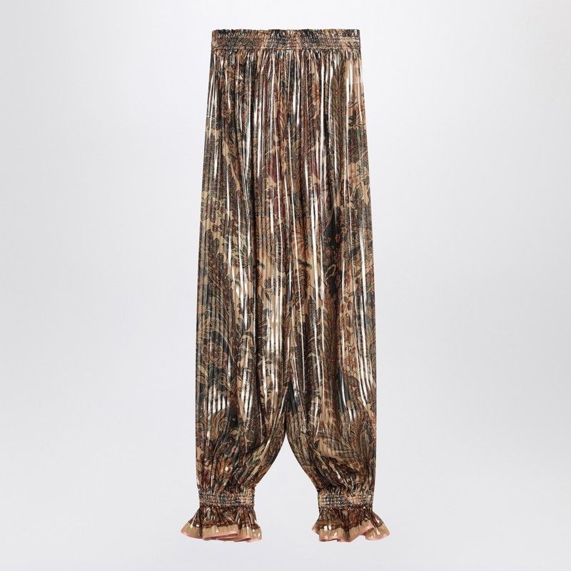 Valentino Valentino Pleated Silk-Blend Trousers Size 30" / US 8 / IT 44 - 1 Thumbnail